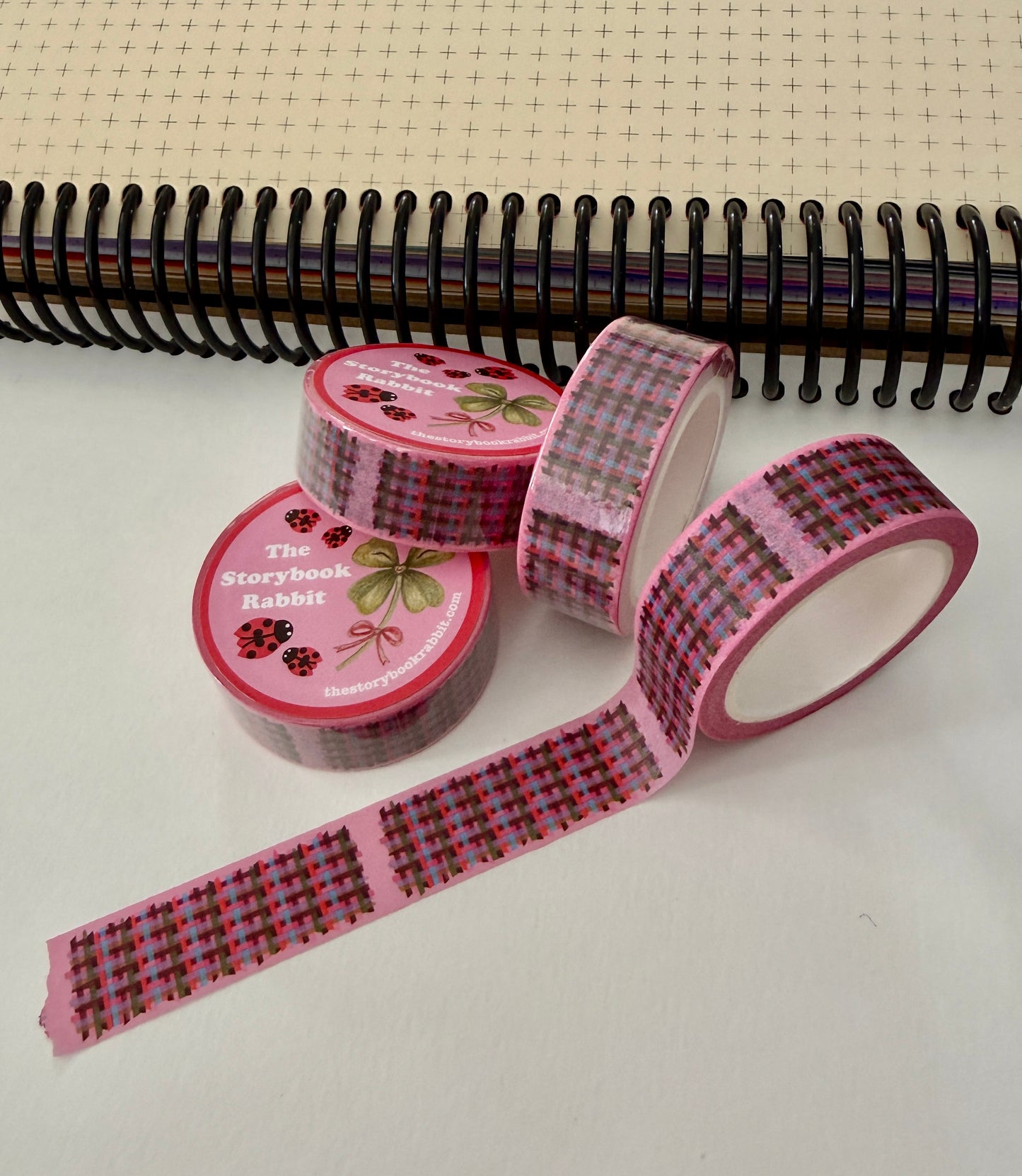 SBR Pinky Plaid Washi Tape