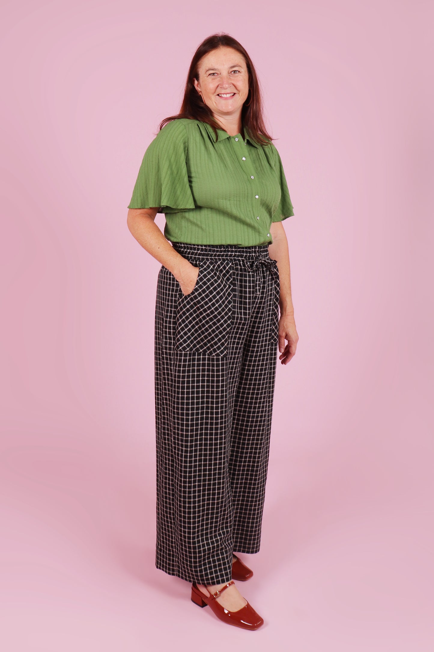 Paloma Pants Liquorice Mini Check