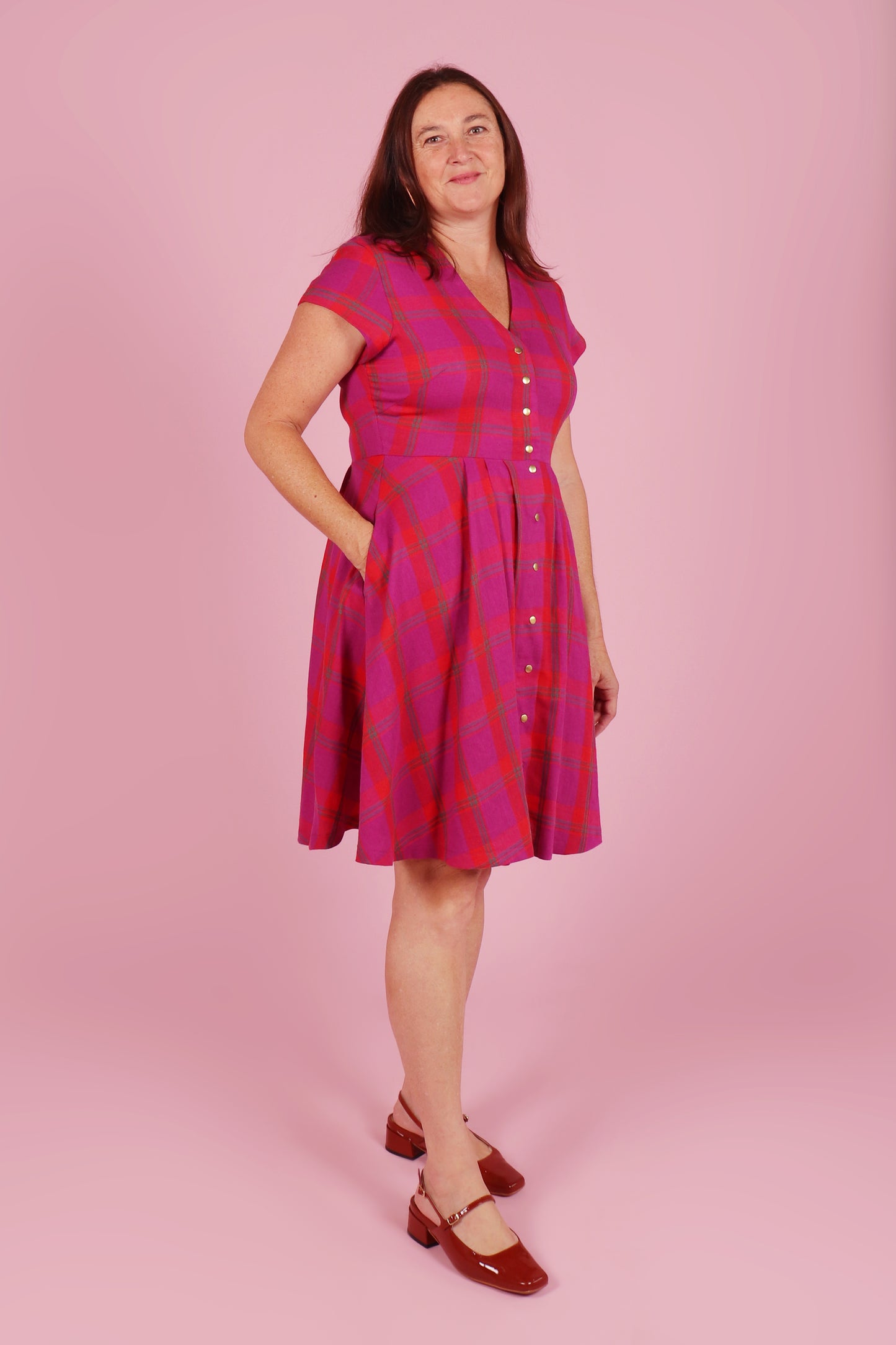 Saski Dress Merry Plaid