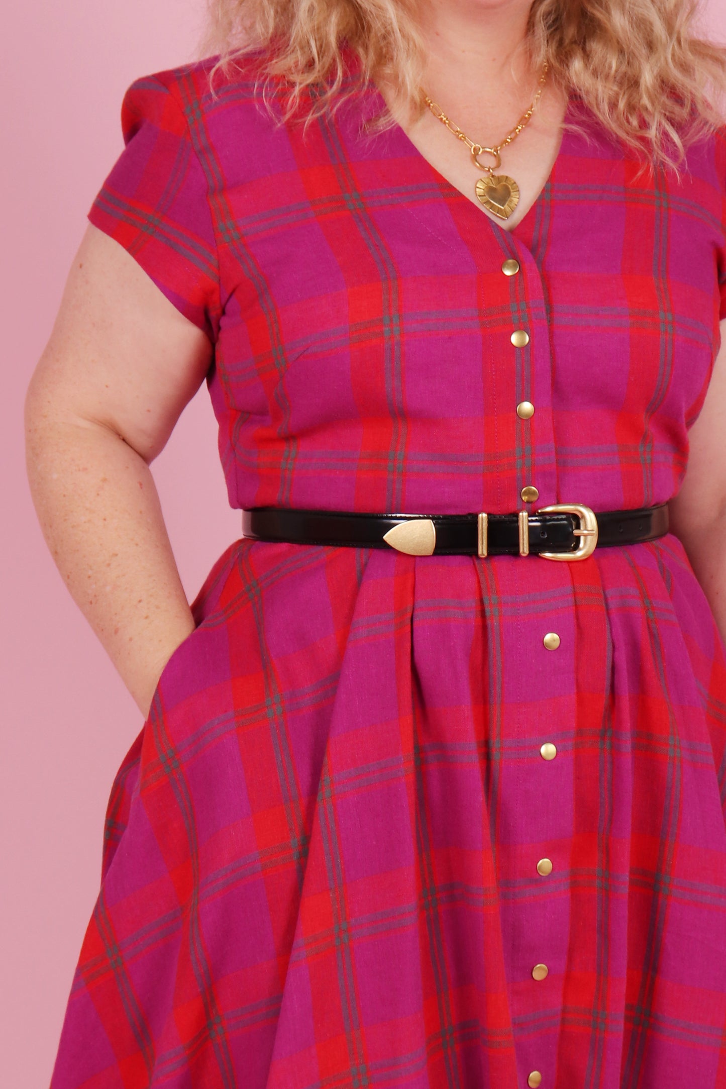 Saski Dress Merry Plaid