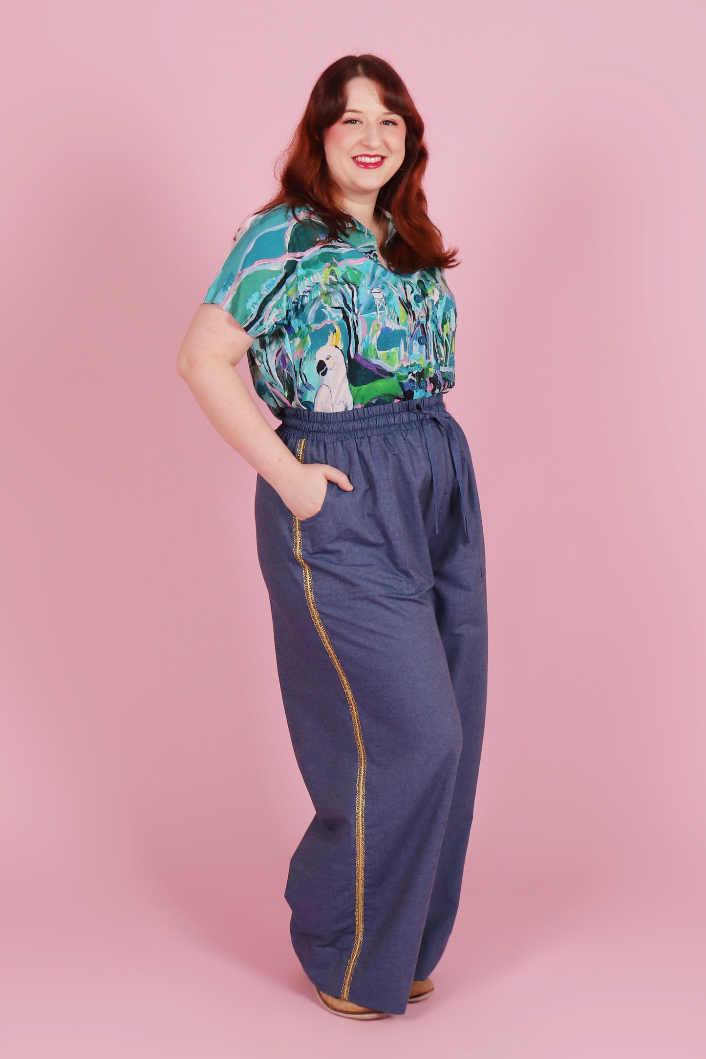 Paloma Pants Chambray Lustre