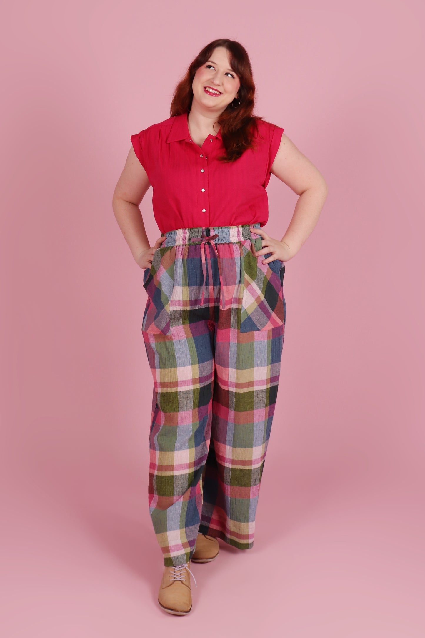 Paloma Pants Ray Eames Plaid