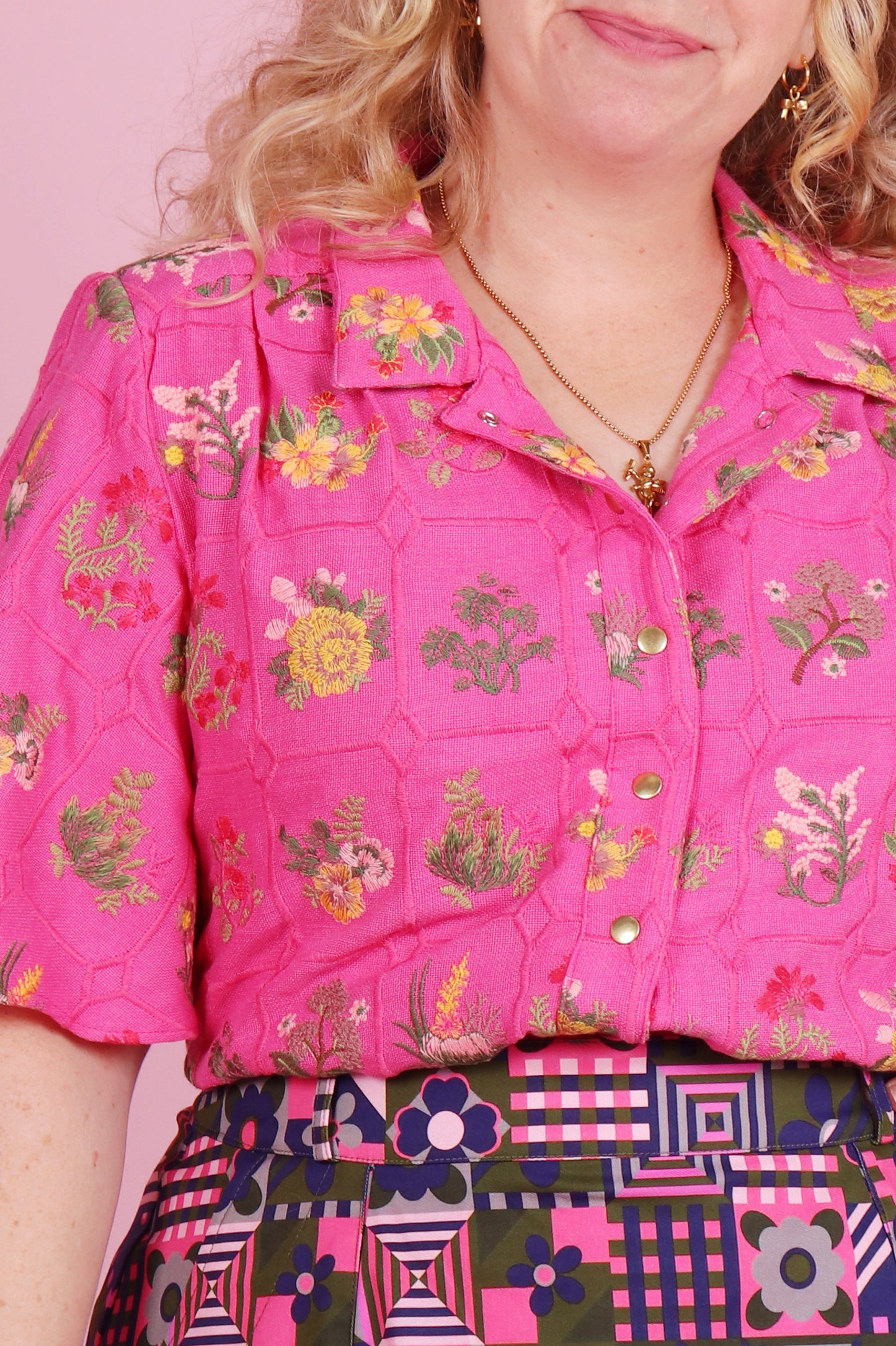 Beatrix Shirt Summer Botany Pink