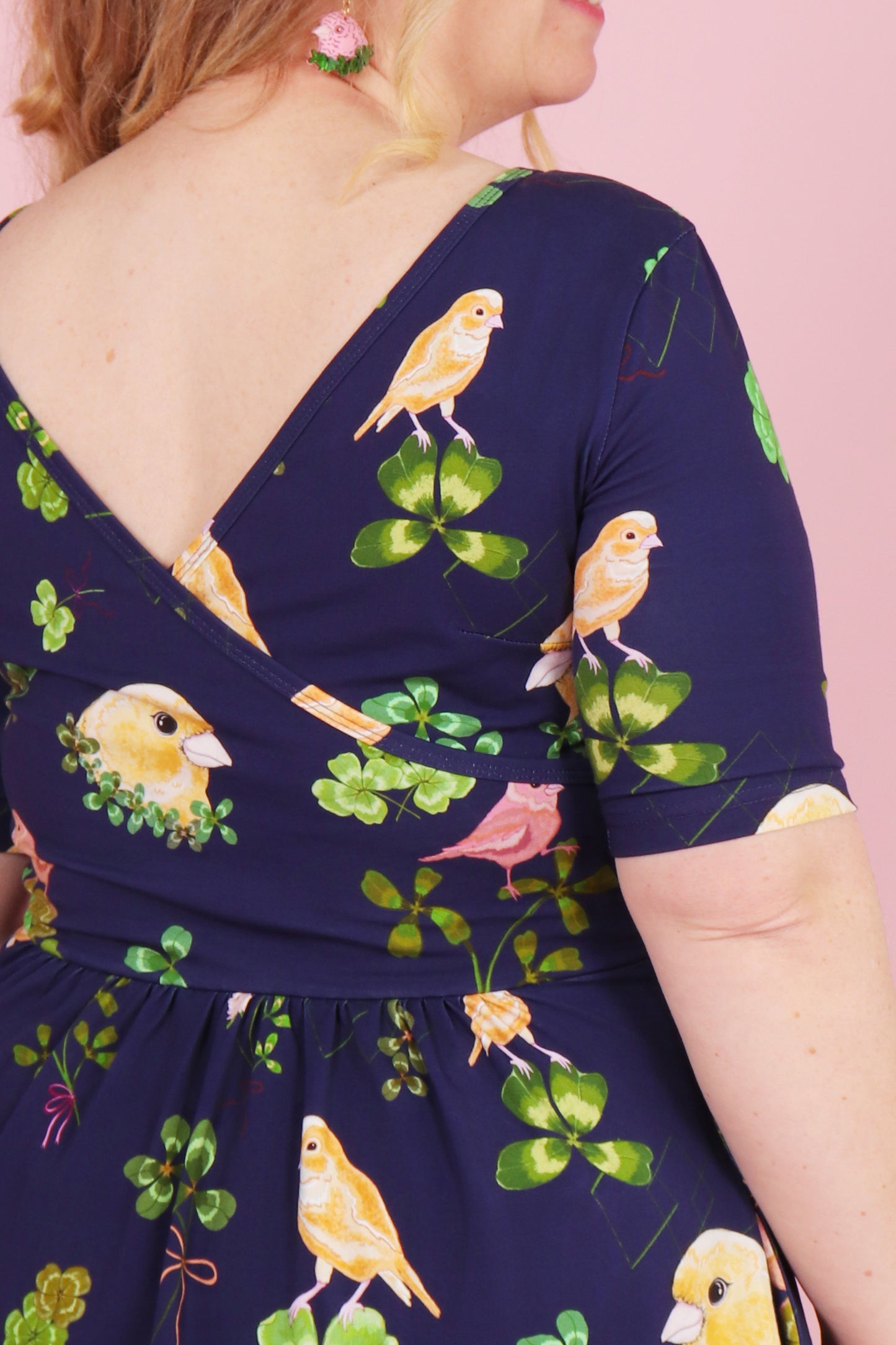 Winnie Reversible Dress Canaries and Clover