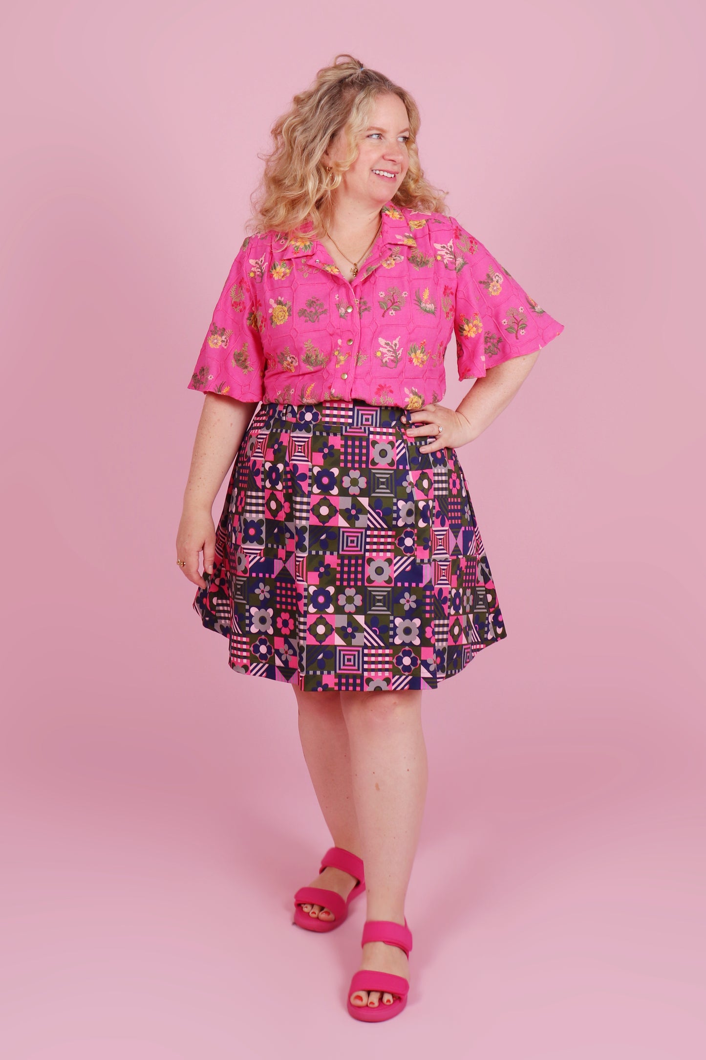 Beatrix Shirt Summer Botany Pink