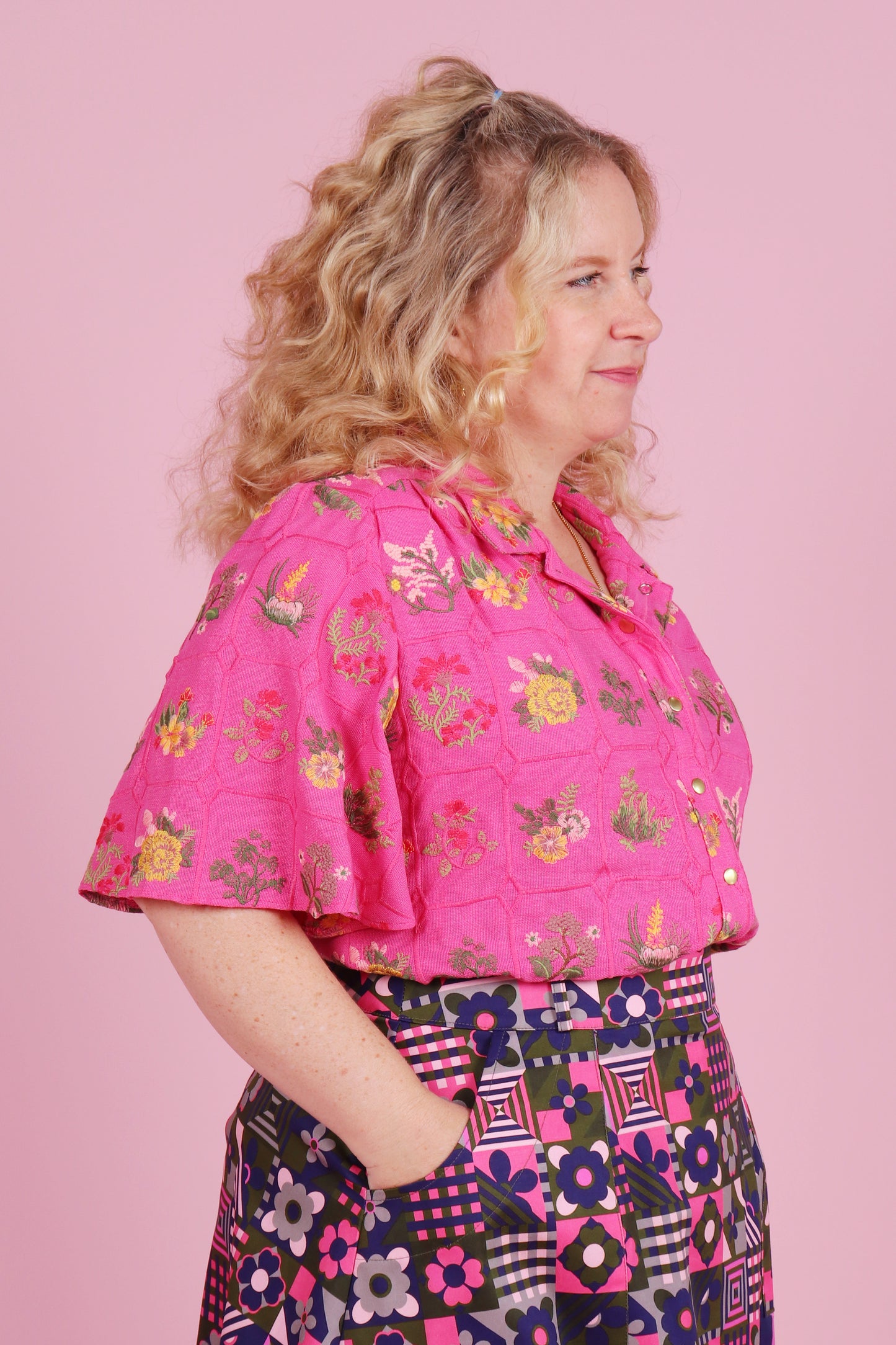 Beatrix Shirt Summer Botany Pink