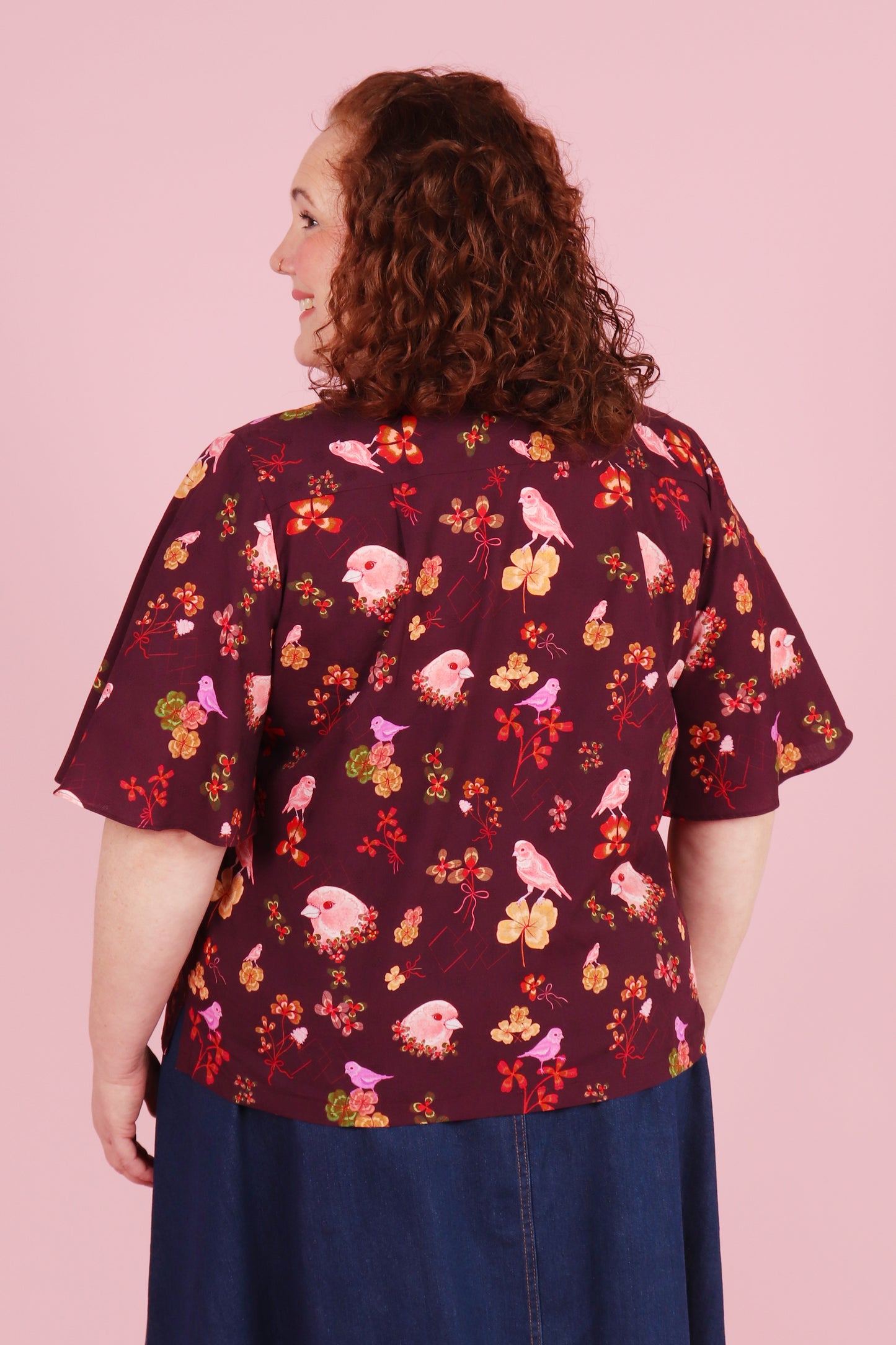 Beatrix Shirt Canaries and Clover