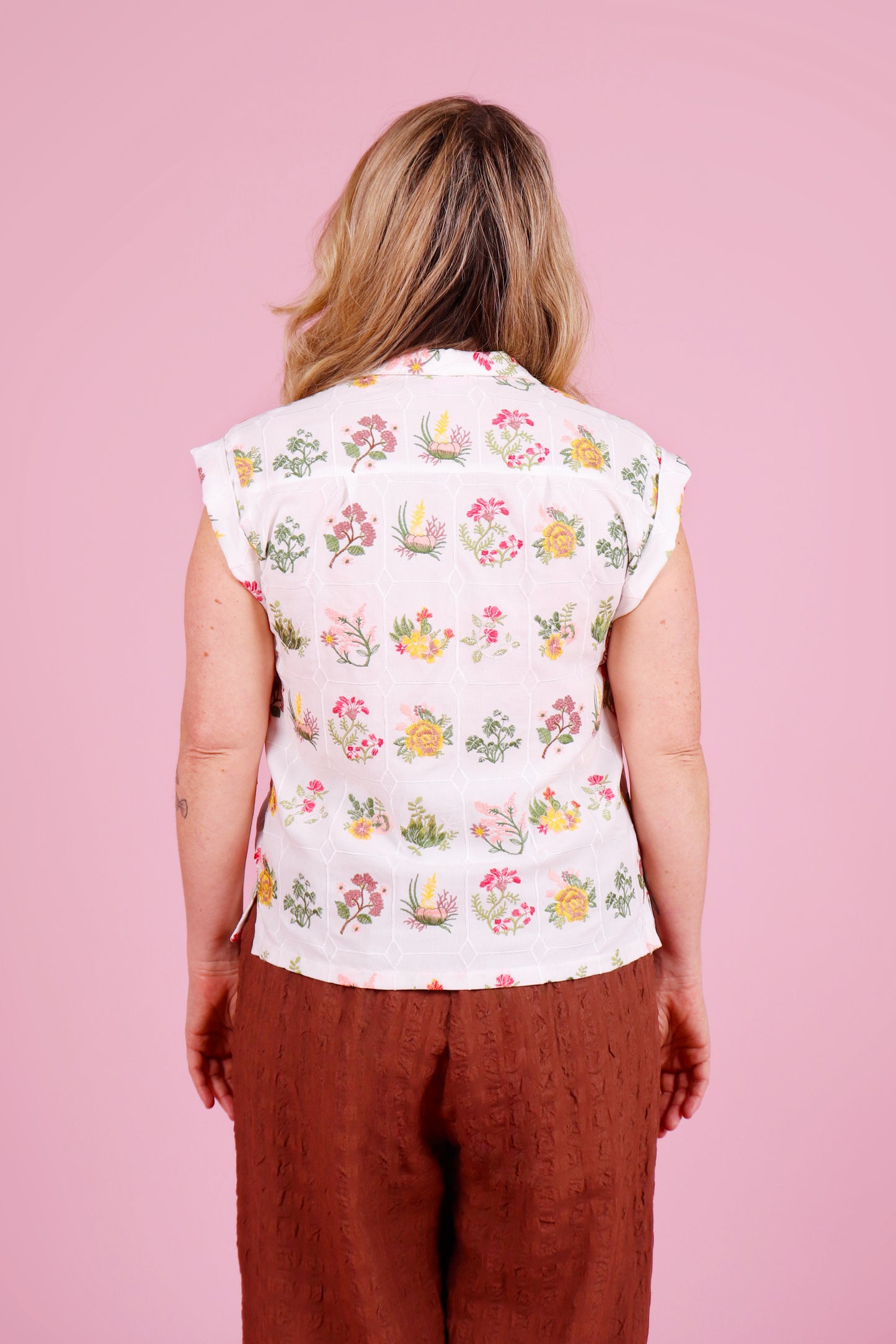 Trixie Shirt Summer Botany White