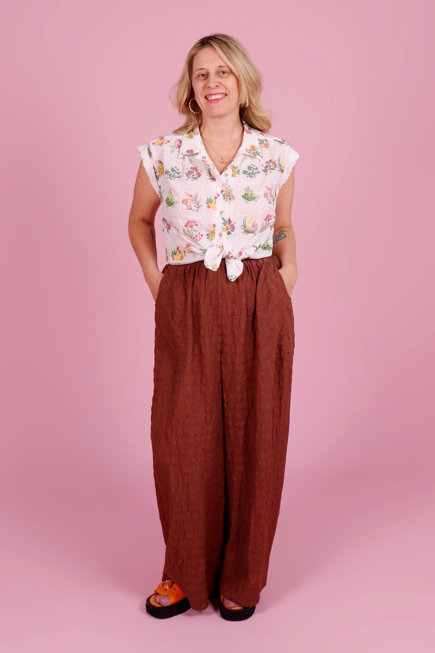 Trixie Shirt Summer Botany White