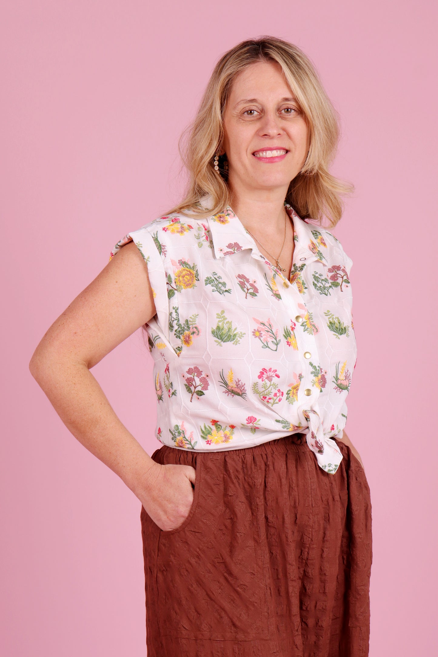 Trixie Shirt Summer Botany White