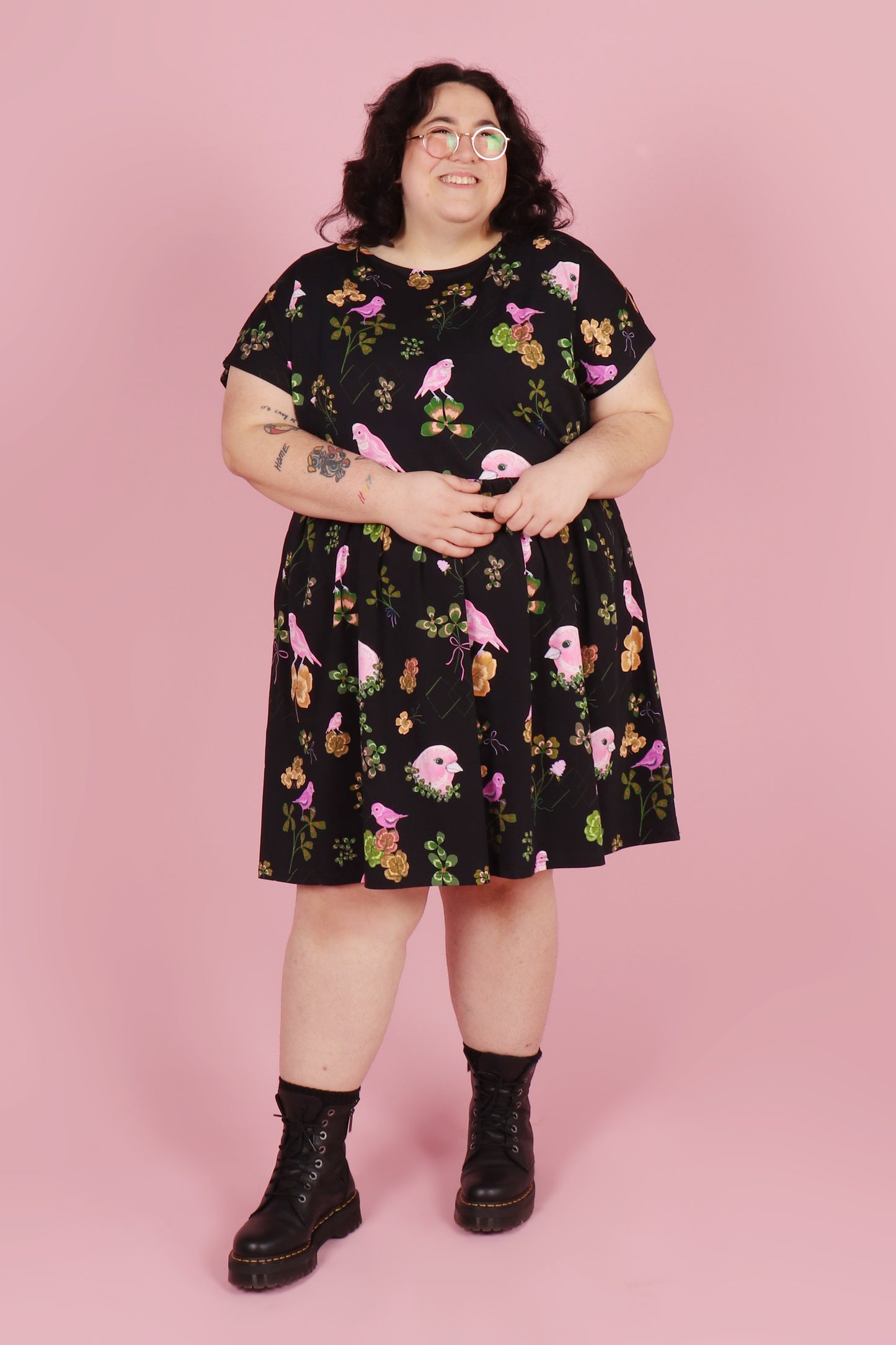 Edie Dress Canaries and Clover