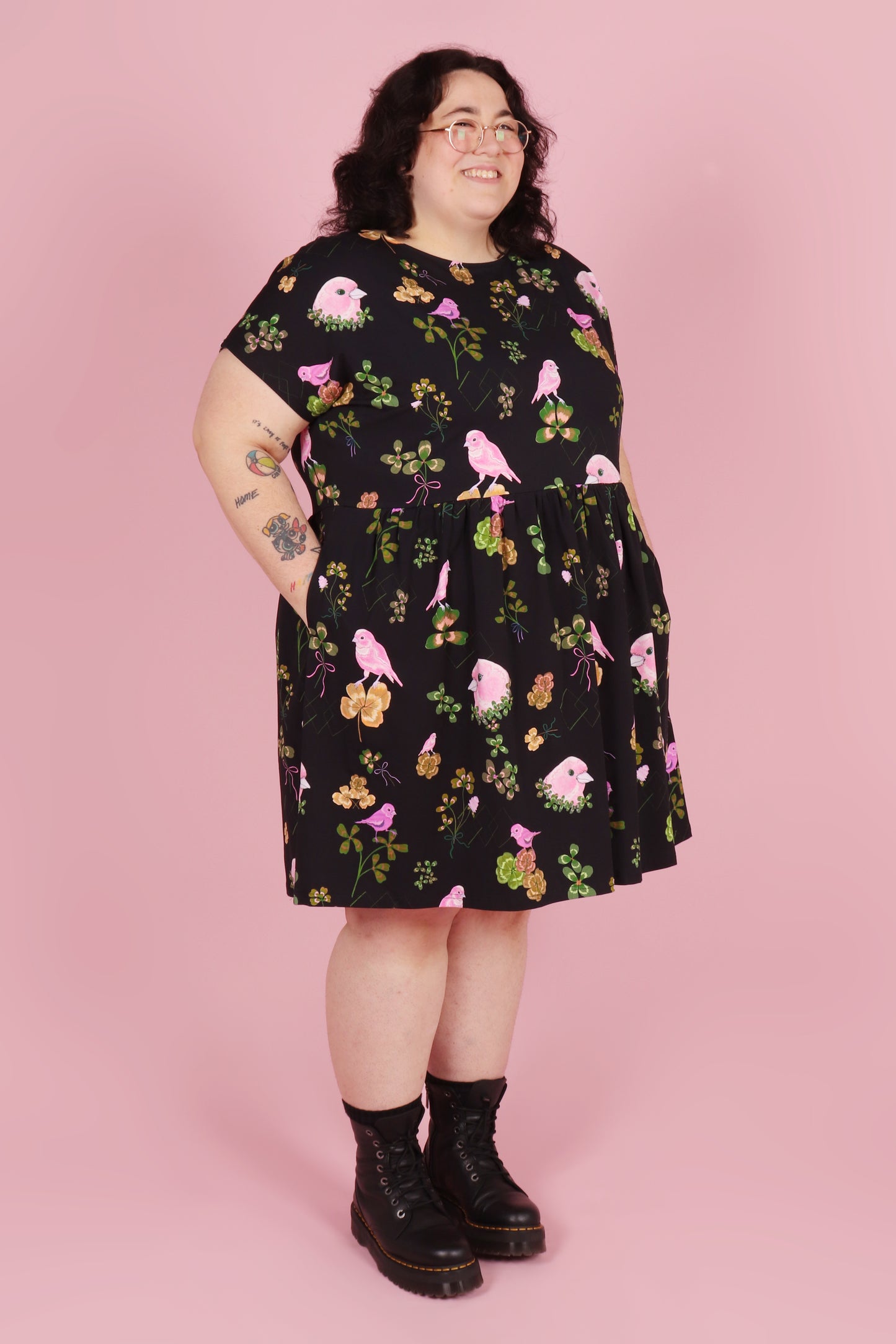Edie Dress Canaries and Clover