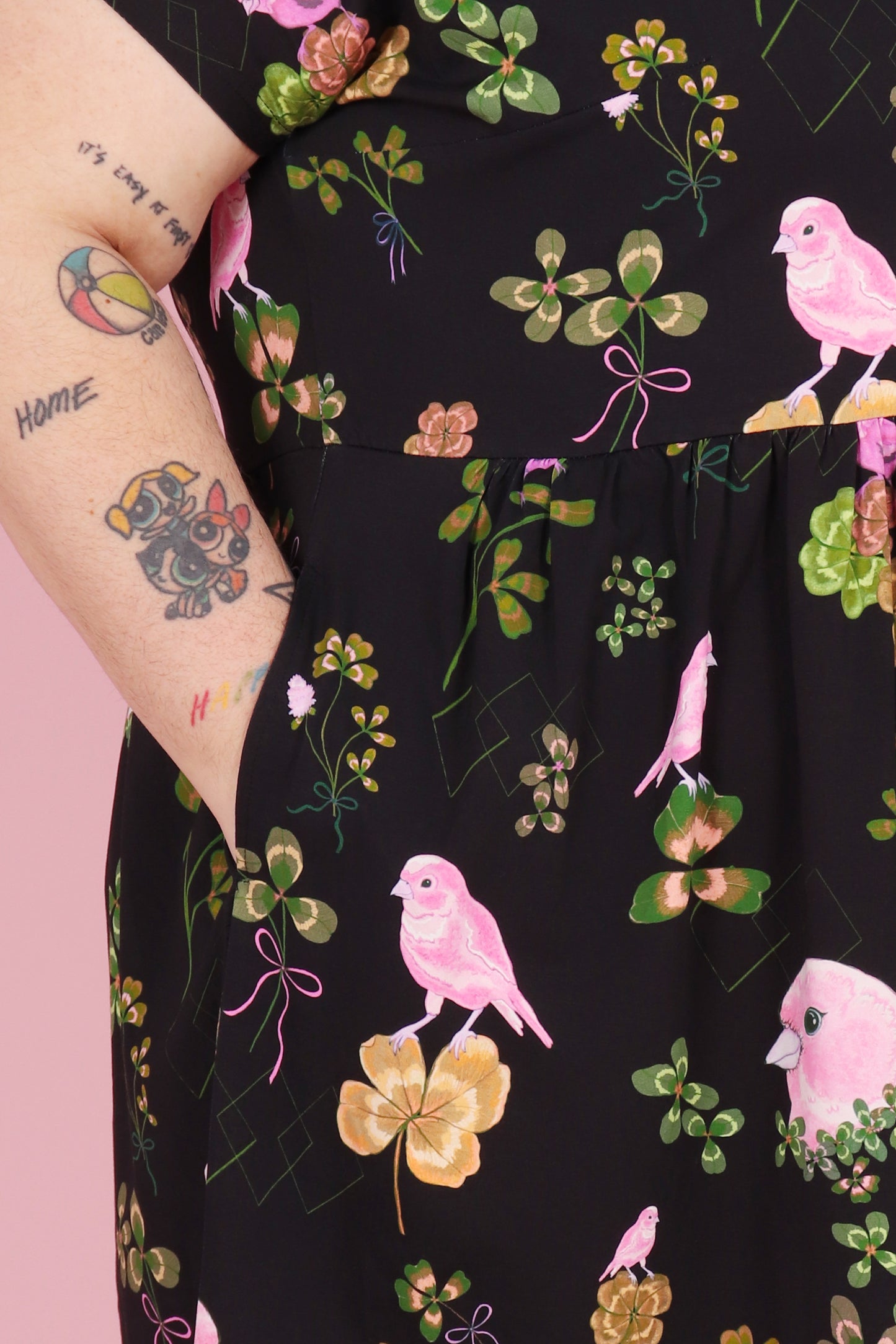 Edie Dress Canaries and Clover