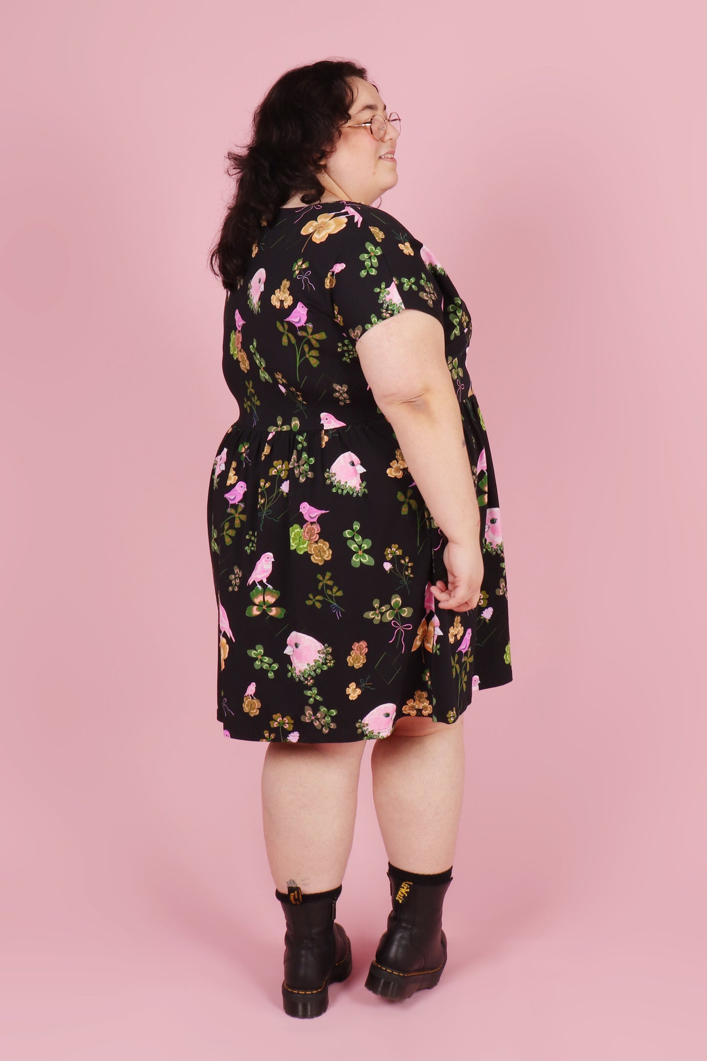 Edie Dress Canaries and Clover