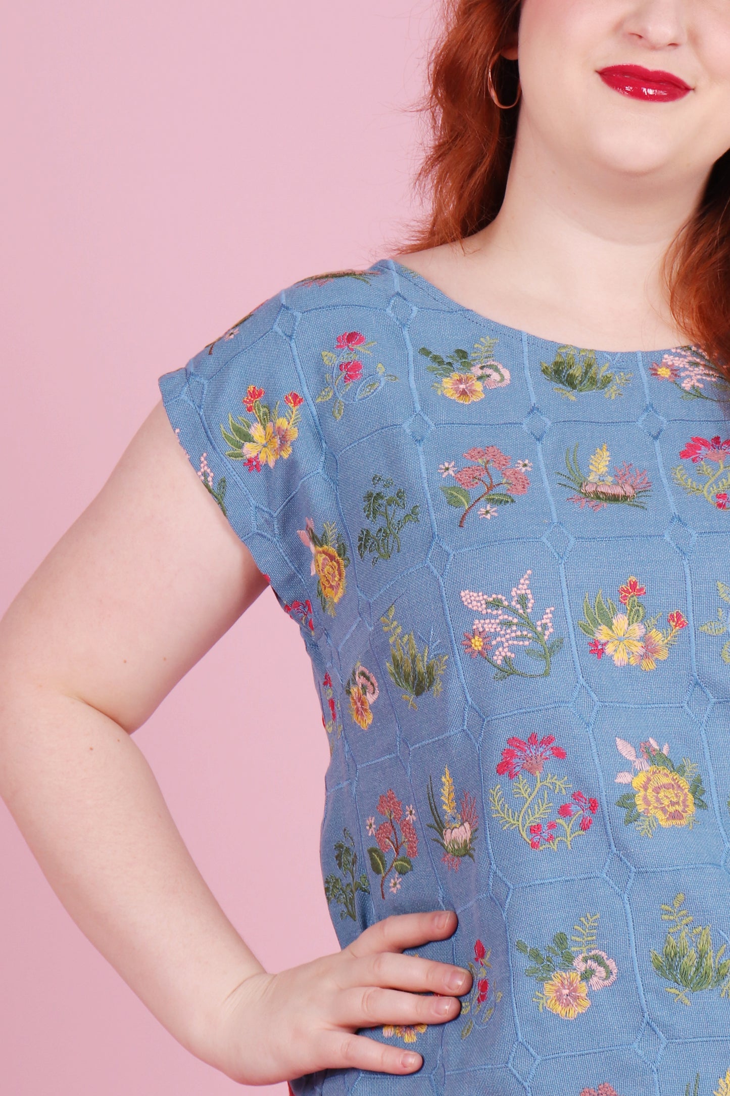 Lulu Top Summer Botany Blue
