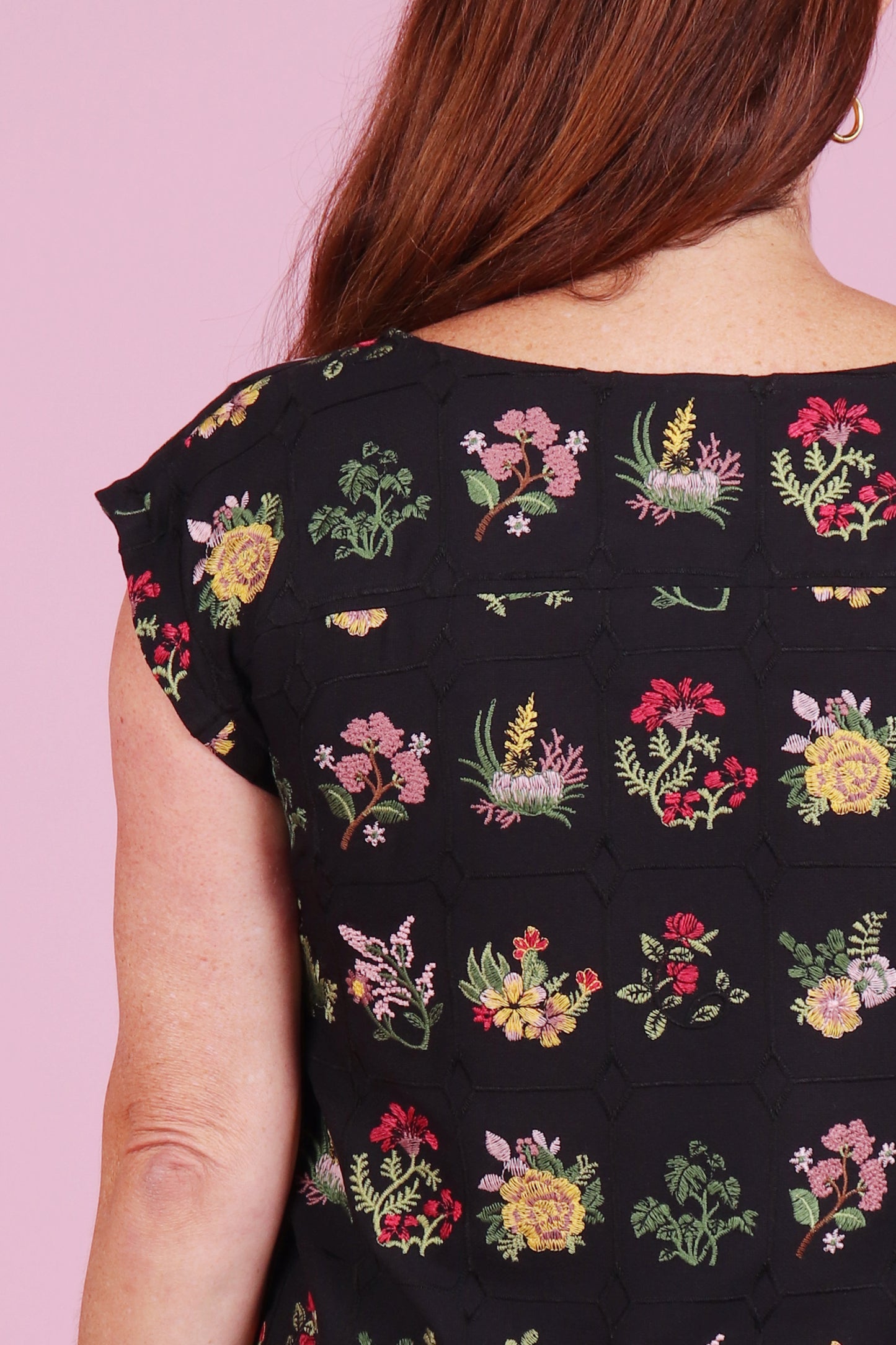 Lulu Top Summer Botany Black