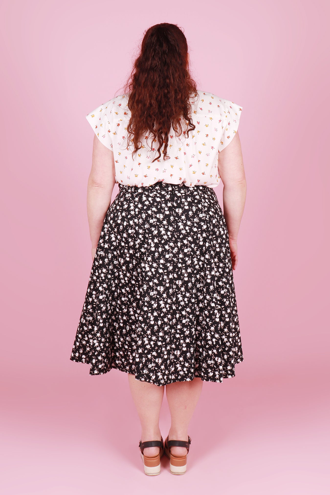 Paige Skirt Midnight Blossom