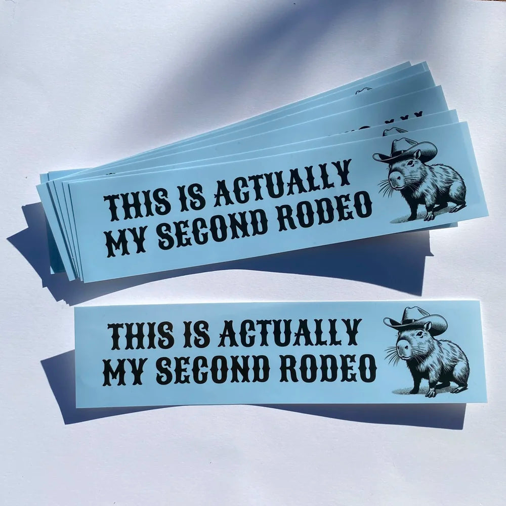 Second Rodeo Bumper Sticker