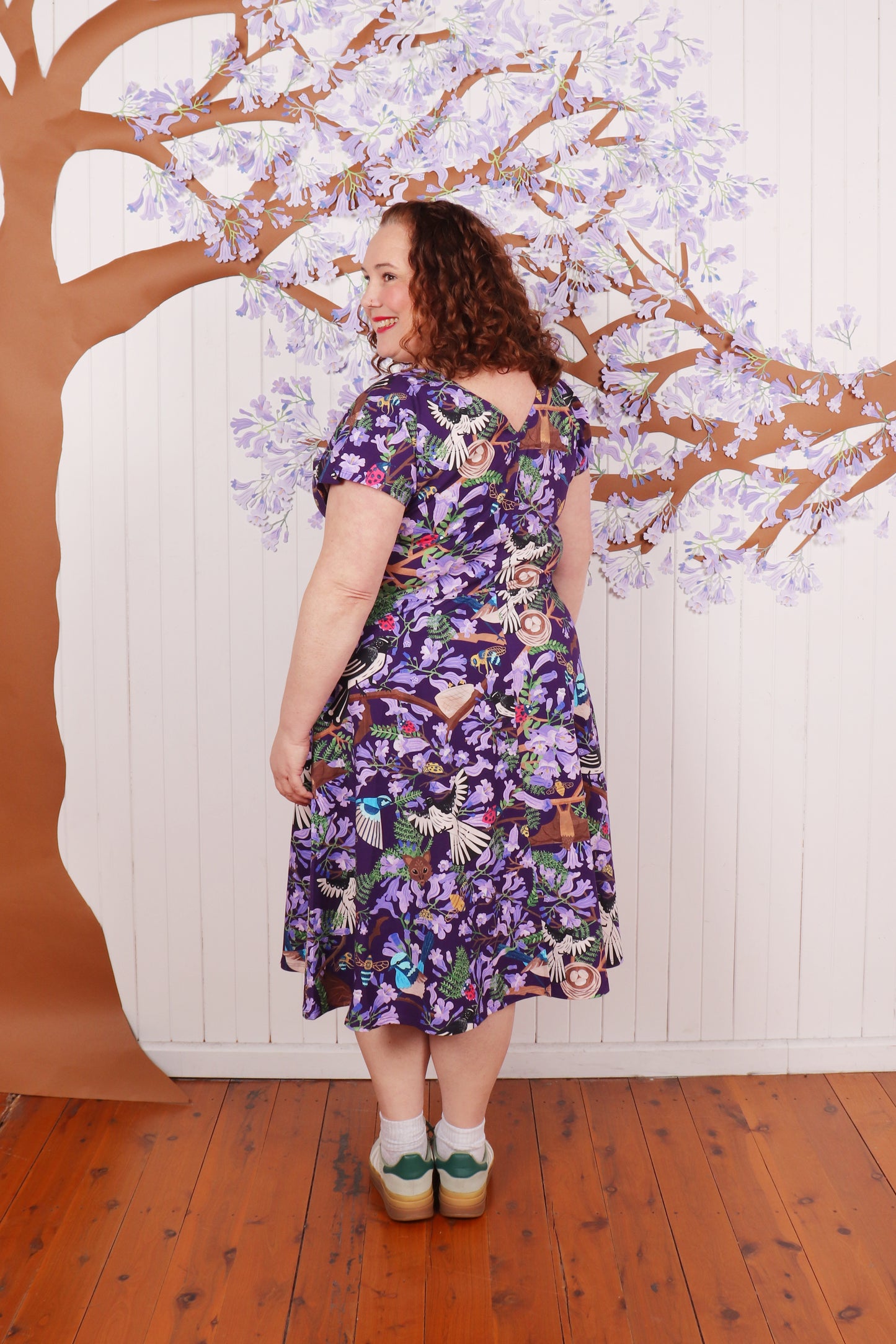 Belinda Jersey Dress Jacaranda