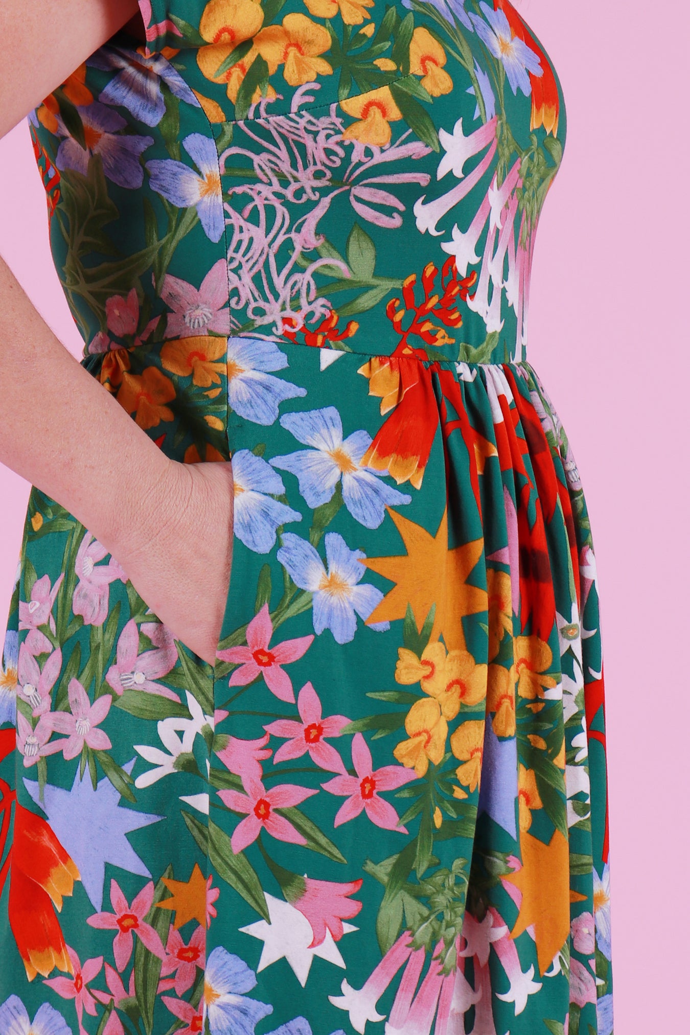 Edie Tee Dress Festive Floral