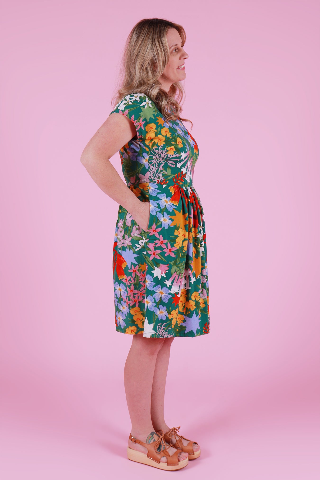 Edie Tee Dress Festive Floral