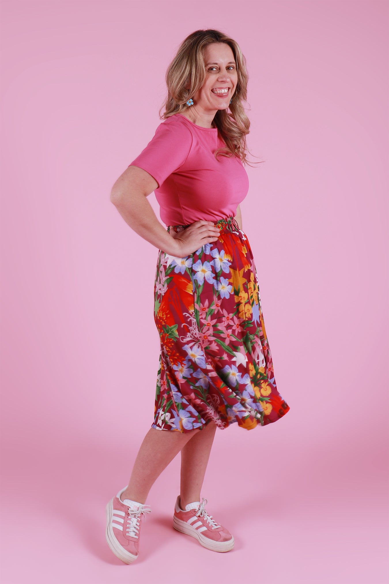 Load image into Gallery viewer, Gillian Skirt Long Festive Floral
