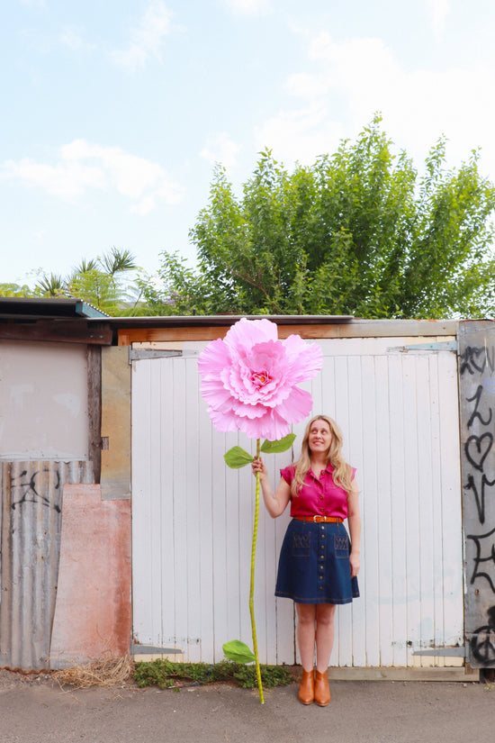 Trixie Shirt Fuchsia Linen