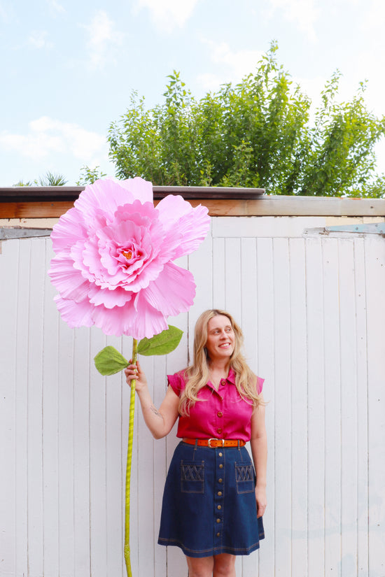 Trixie Shirt Fuchsia Linen