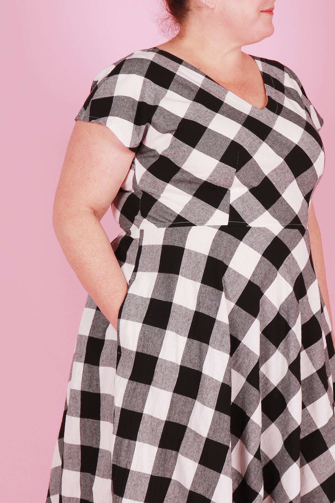 Belinda Dress Checkerboard