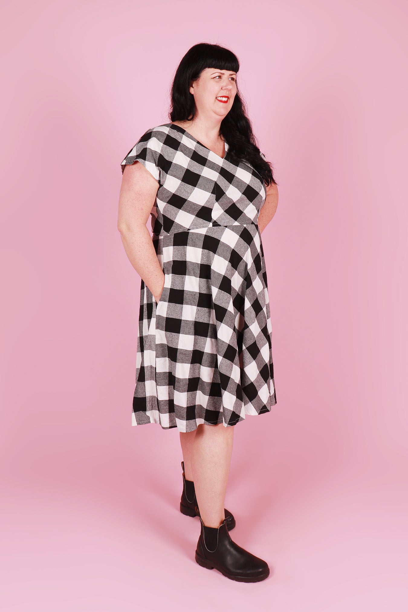 Belinda Dress Checkerboard