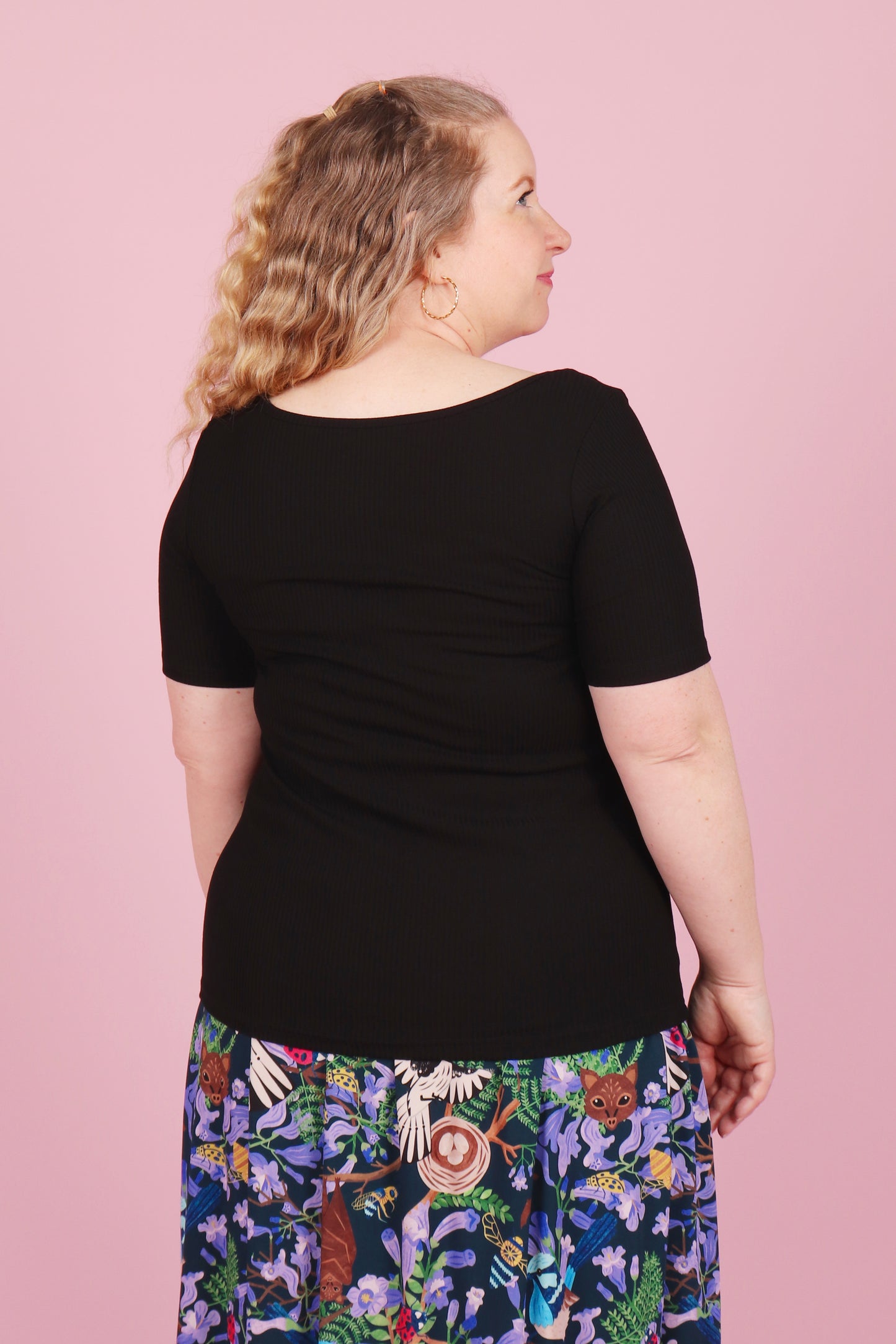 Bronte Reversible Top Black Sesame