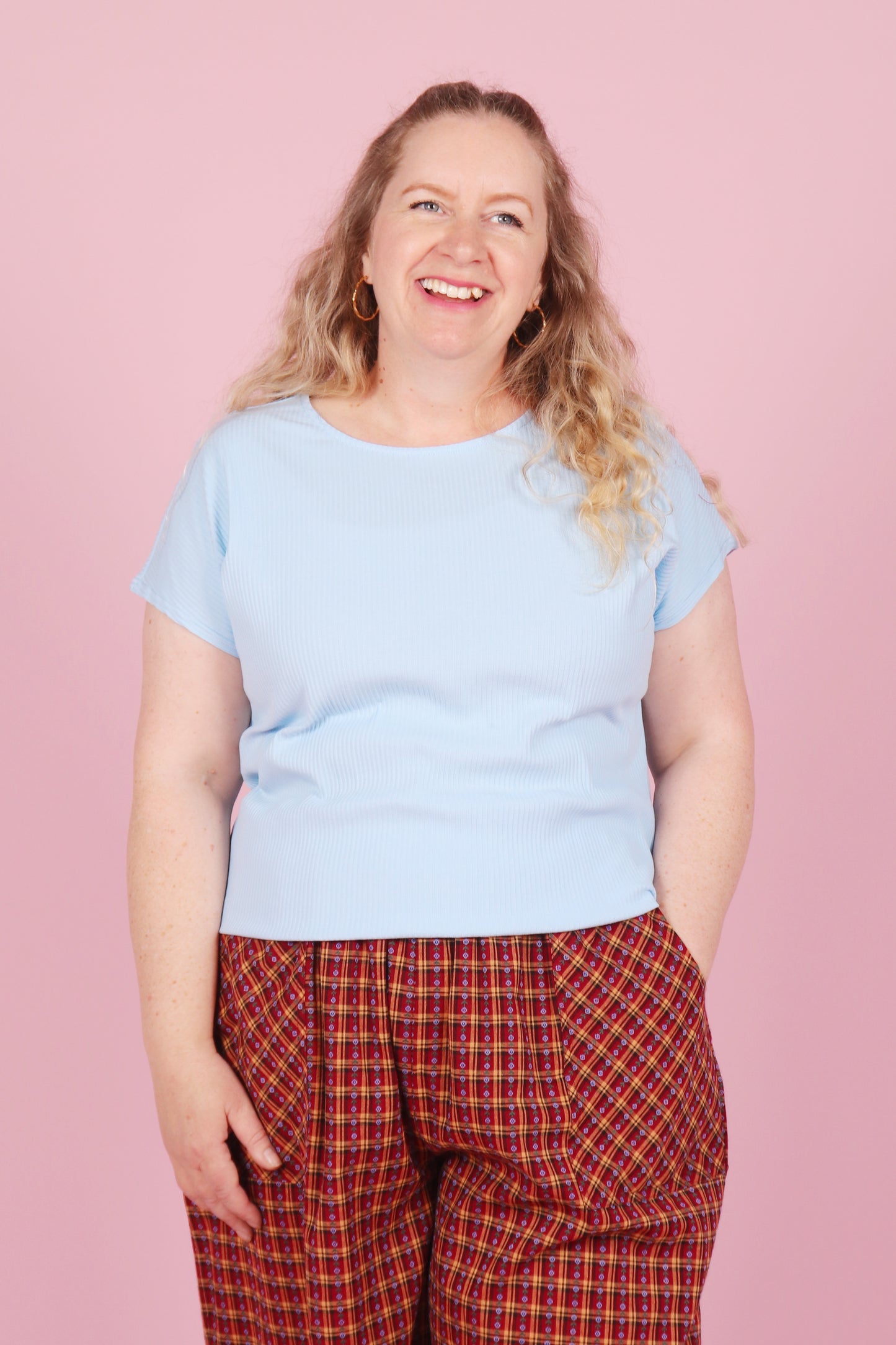 Edie Tee Blue Bubblegum