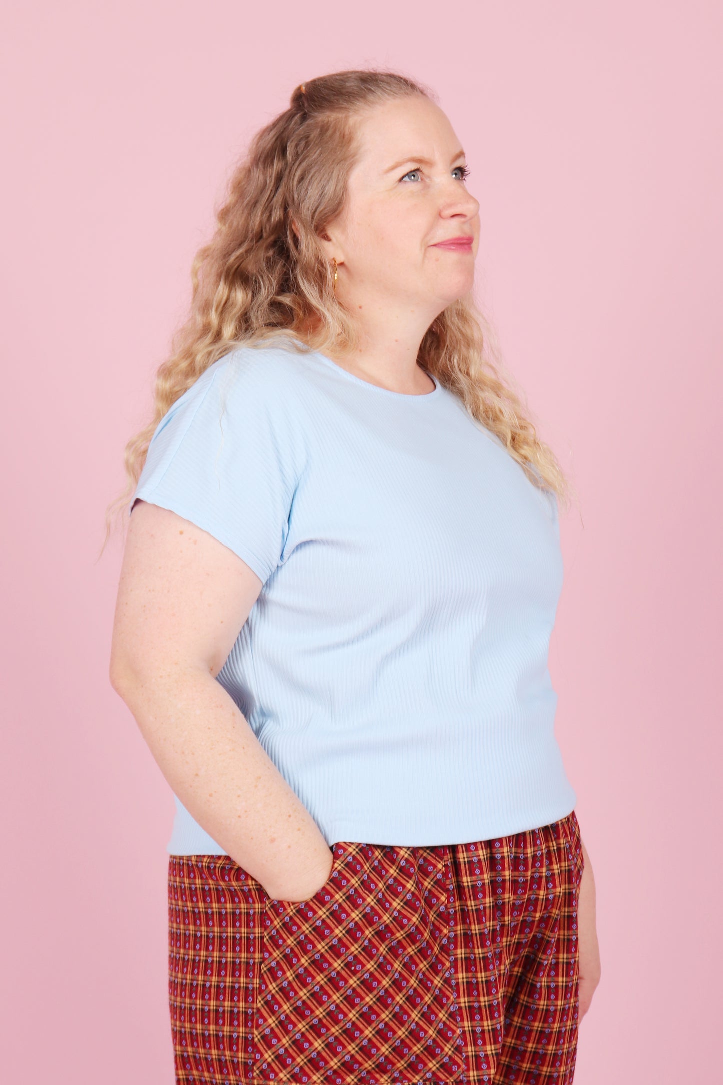 Edie Tee Blue Bubblegum