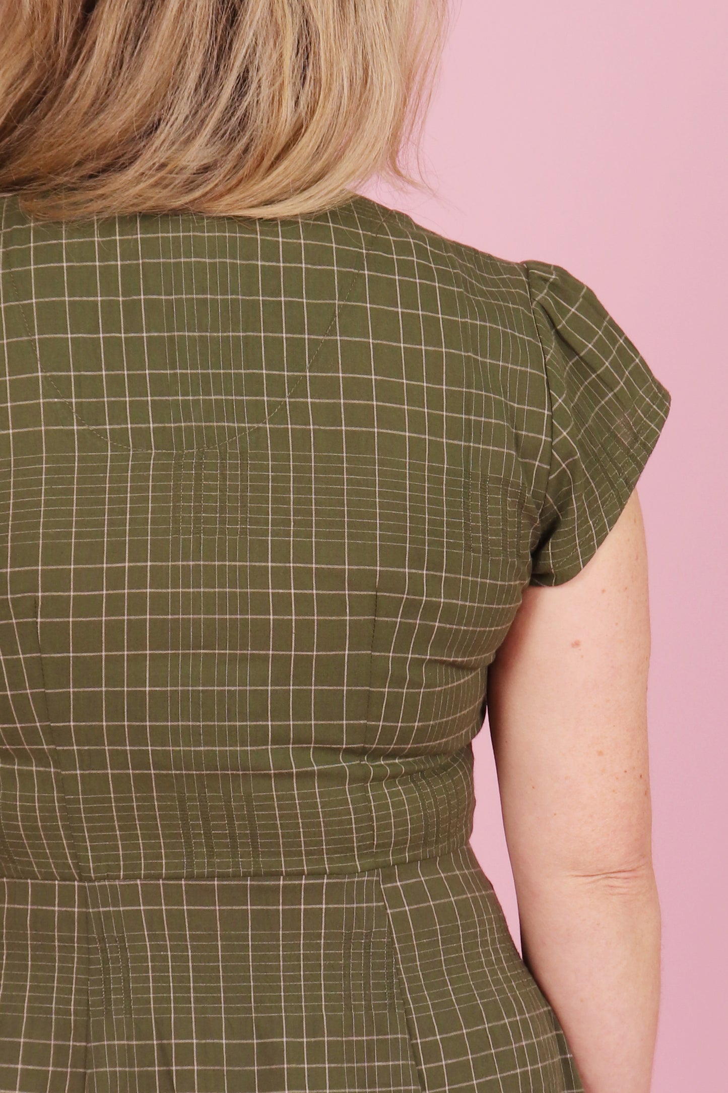 Saski Sister Dress Long Loomed Plaid