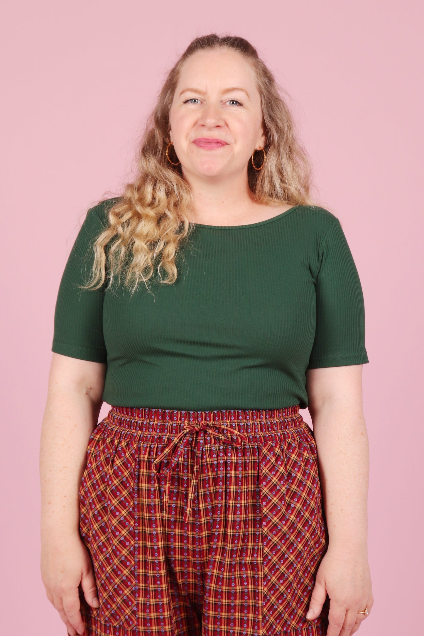 Bronte Reversible Top Green Tea