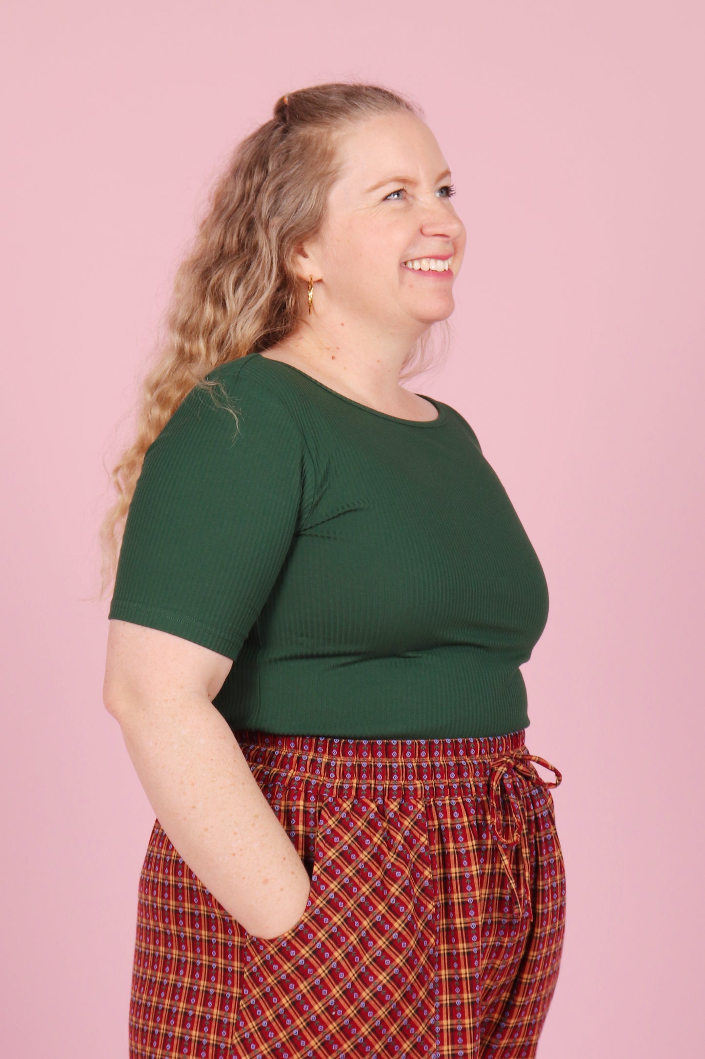 Bronte Reversible Top Green Tea