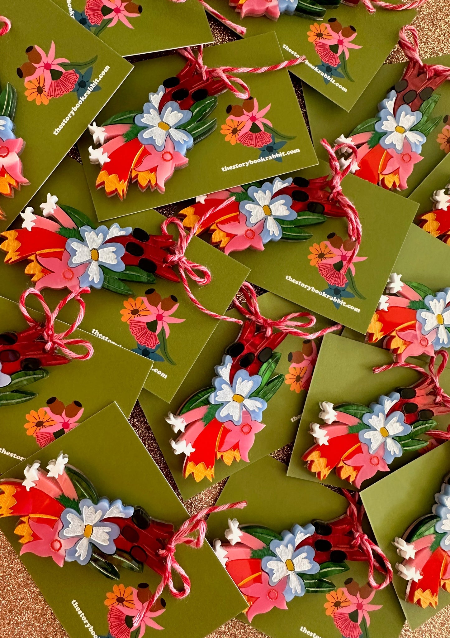 Festive Floral Brooch