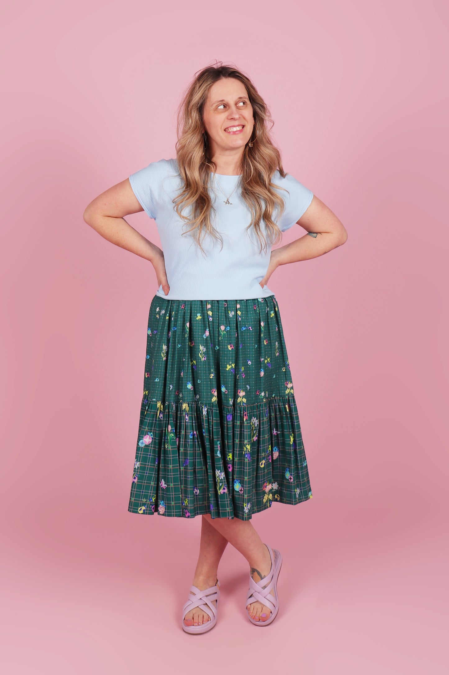 Edie Tee Blue Bubblegum
