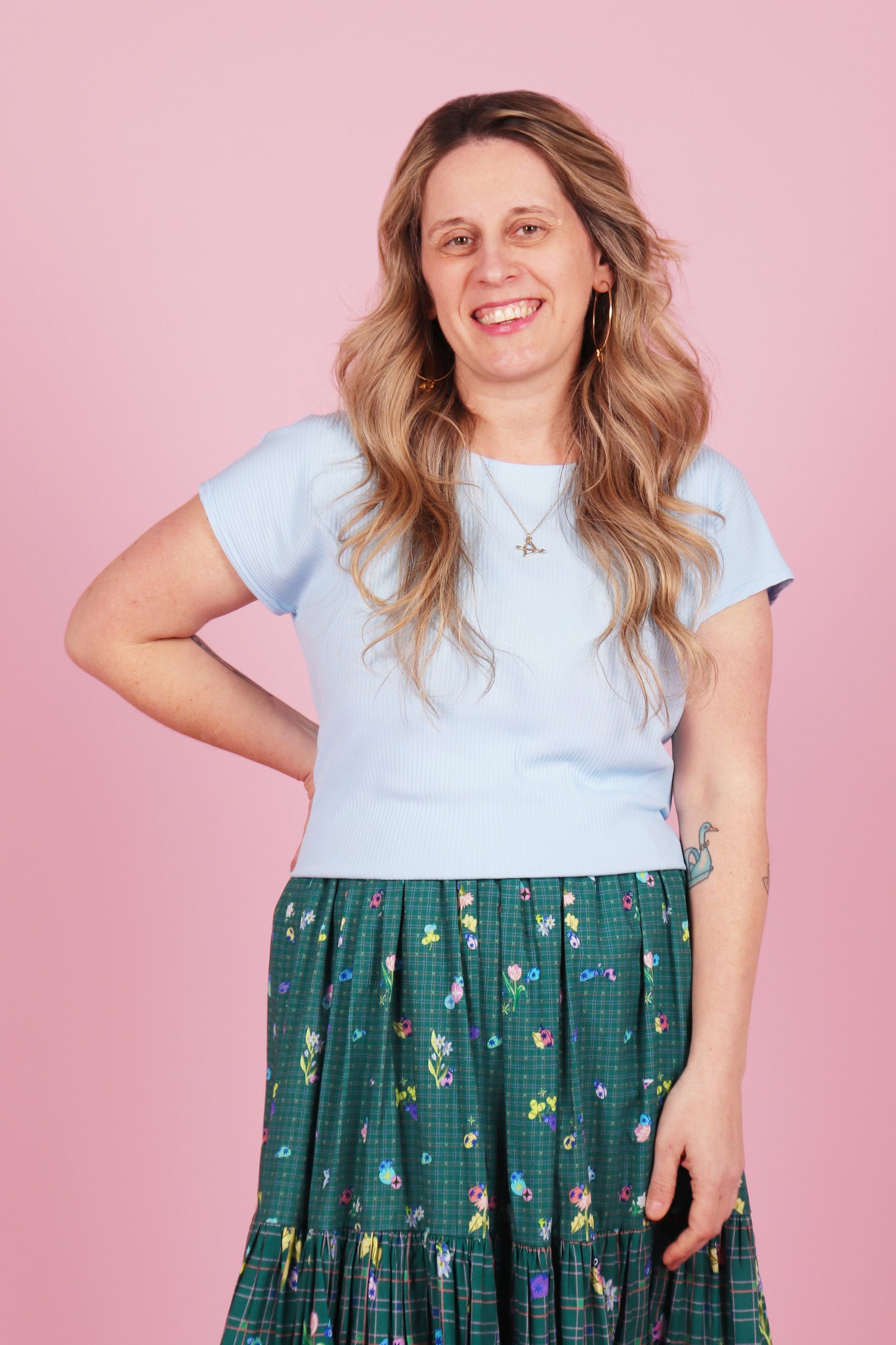 Edie Tee Blue Bubblegum