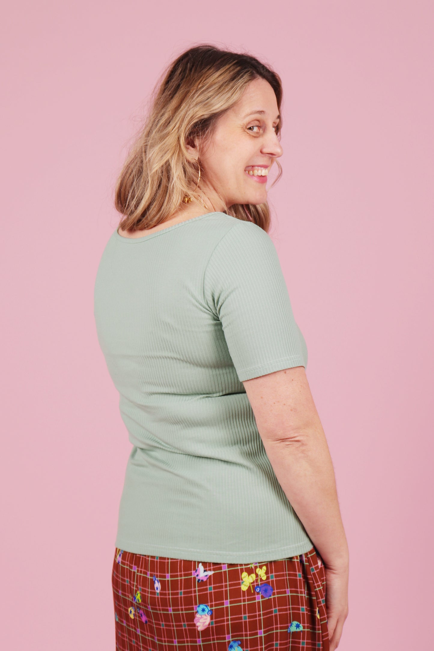 Bronte Reversible Top Pistachio