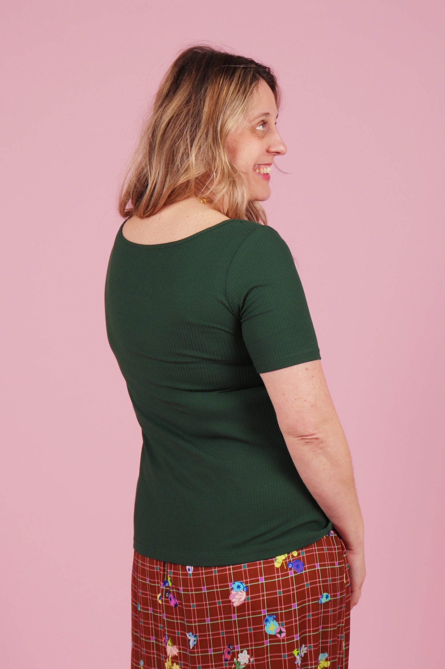 Bronte Reversible Top Green Tea