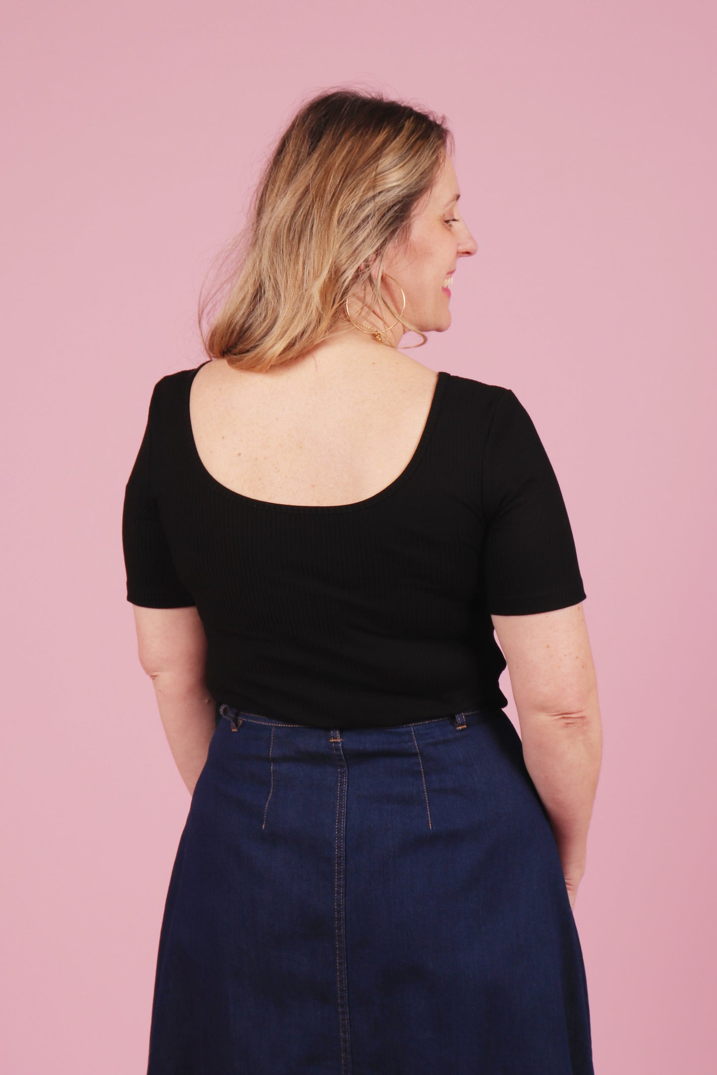 Bronte Reversible Top Black Sesame