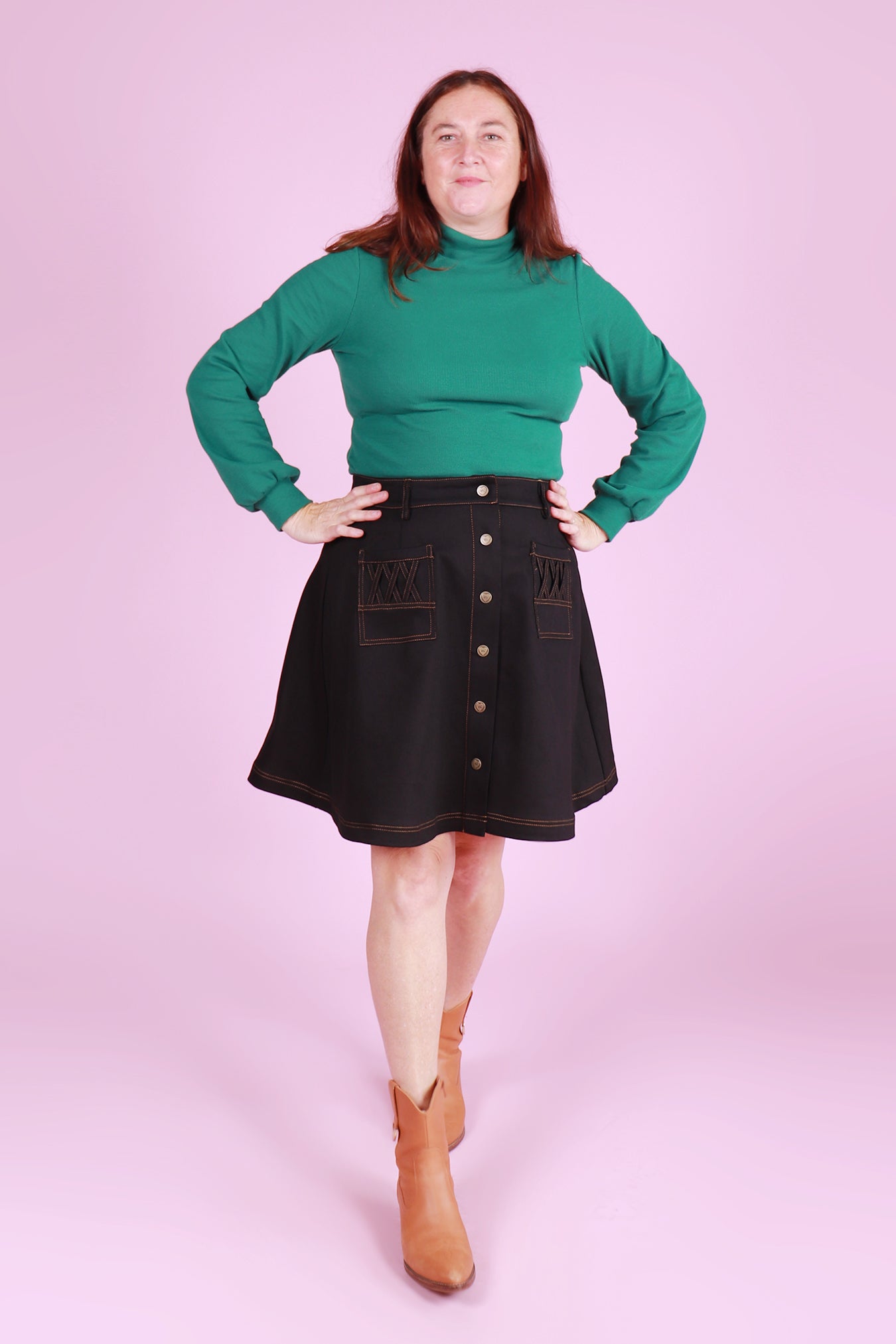 Peggy Skirt Jett Black