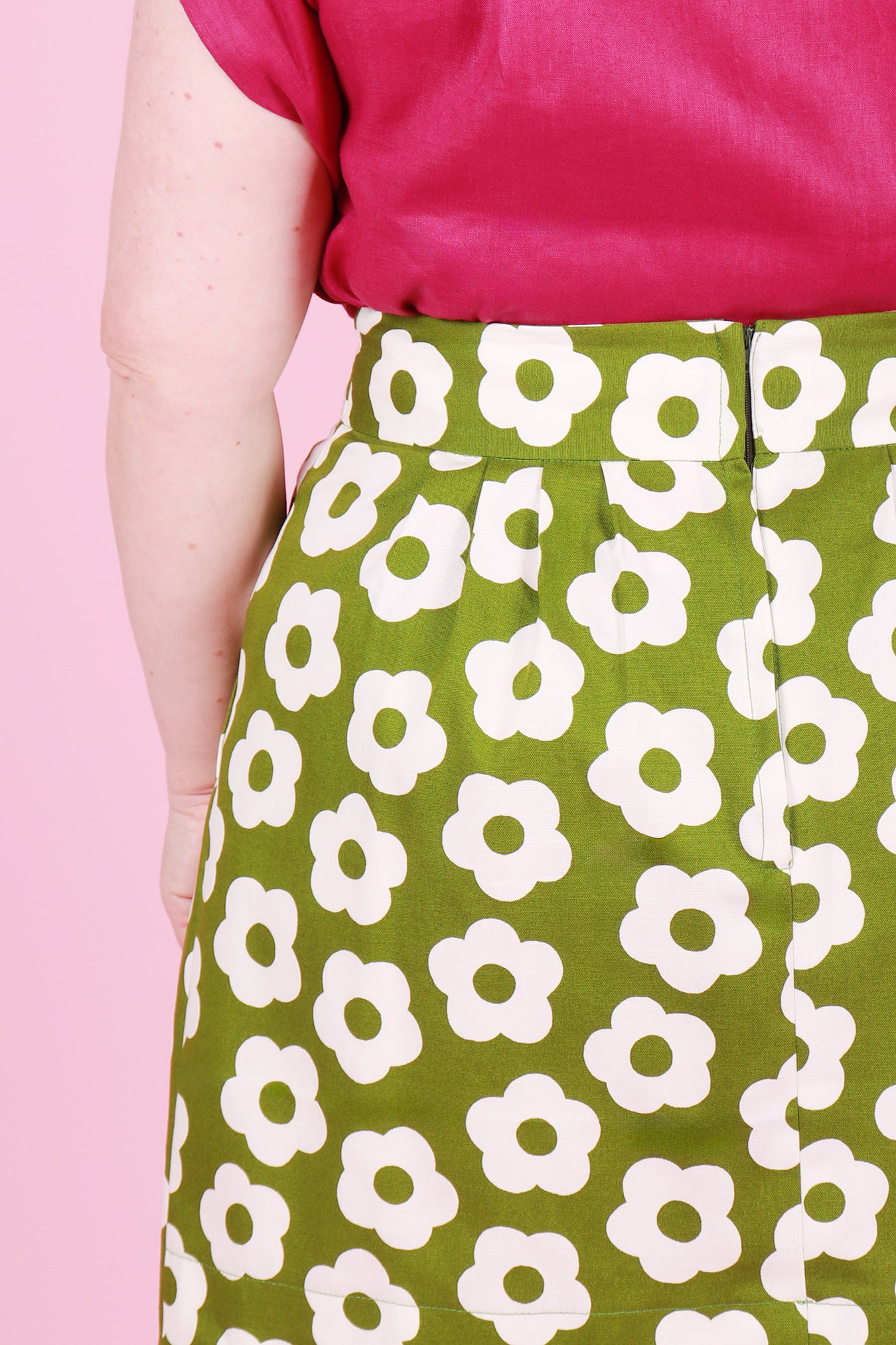 Sunset Skirt Flower Power Olive