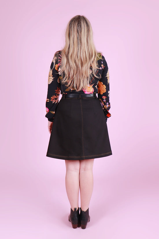 Peggy Skirt Jett Black