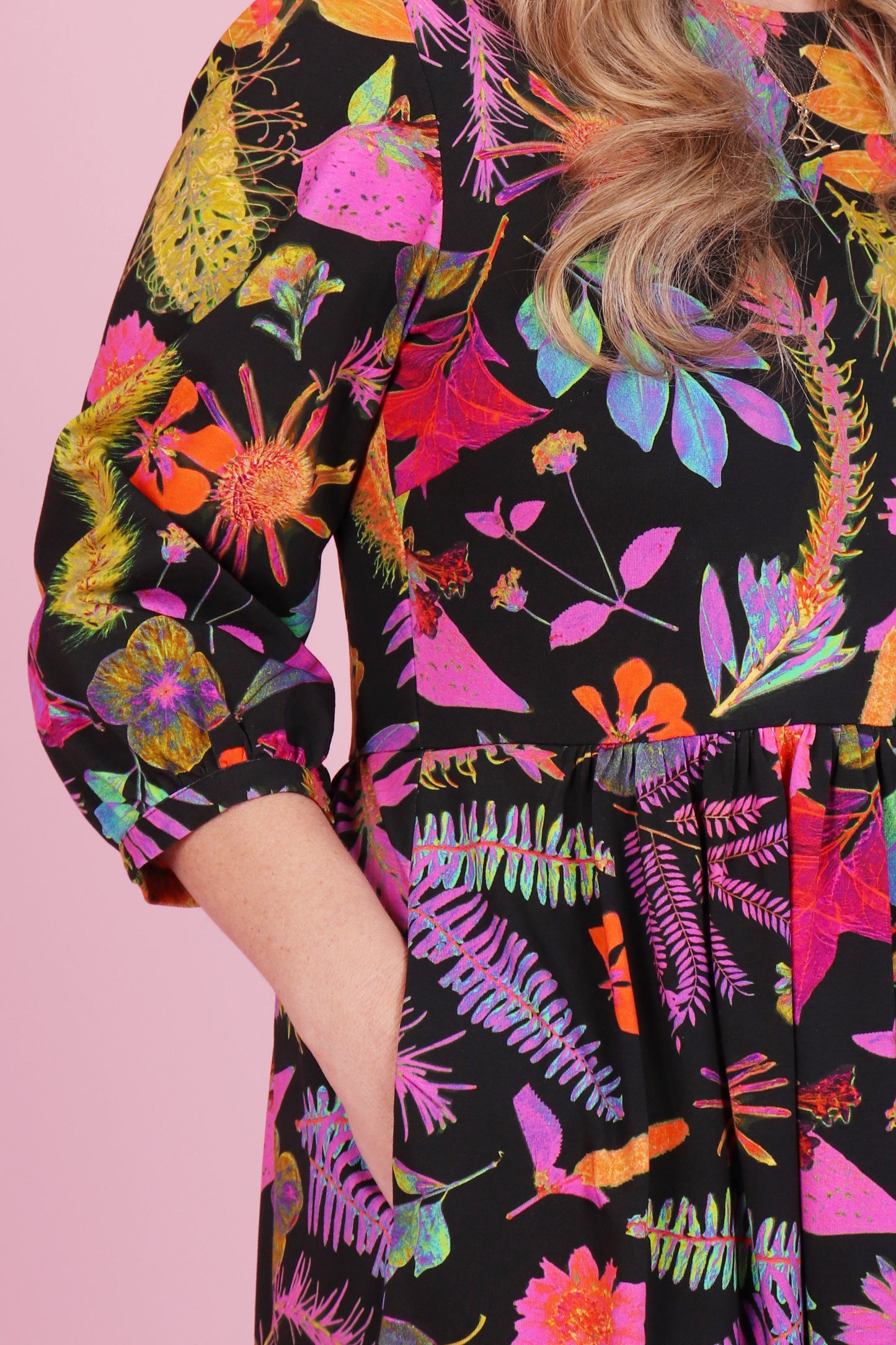 Winter Edie Jersey Dress Rainbow Botanist