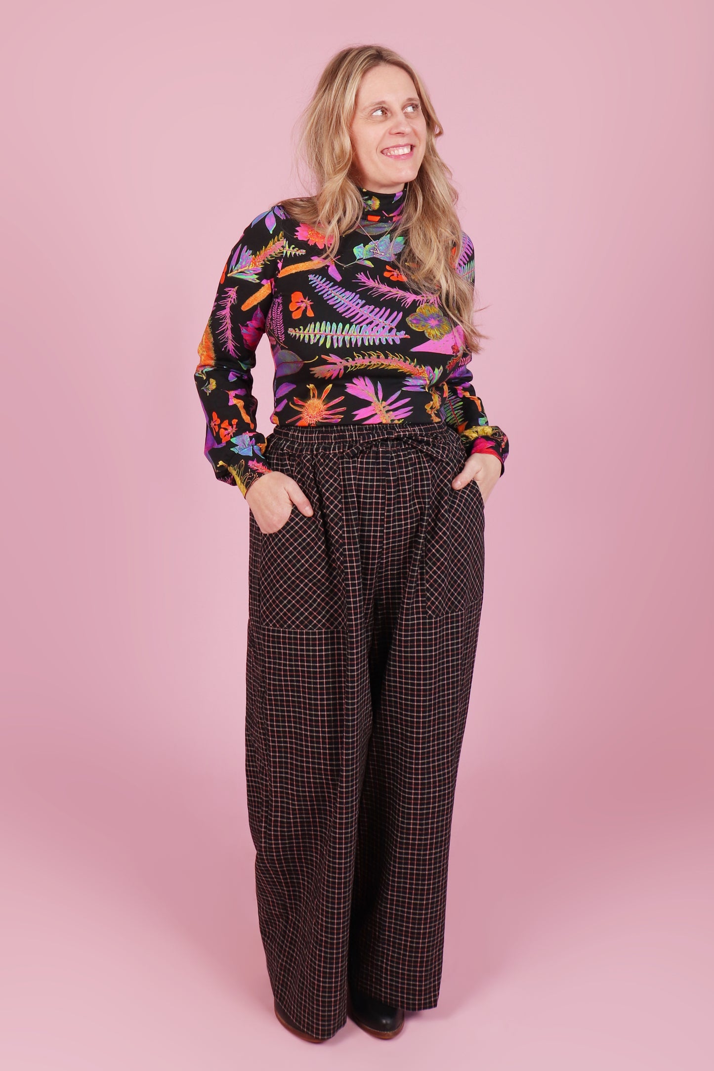 Paloma Pants Peachy Keen Check
