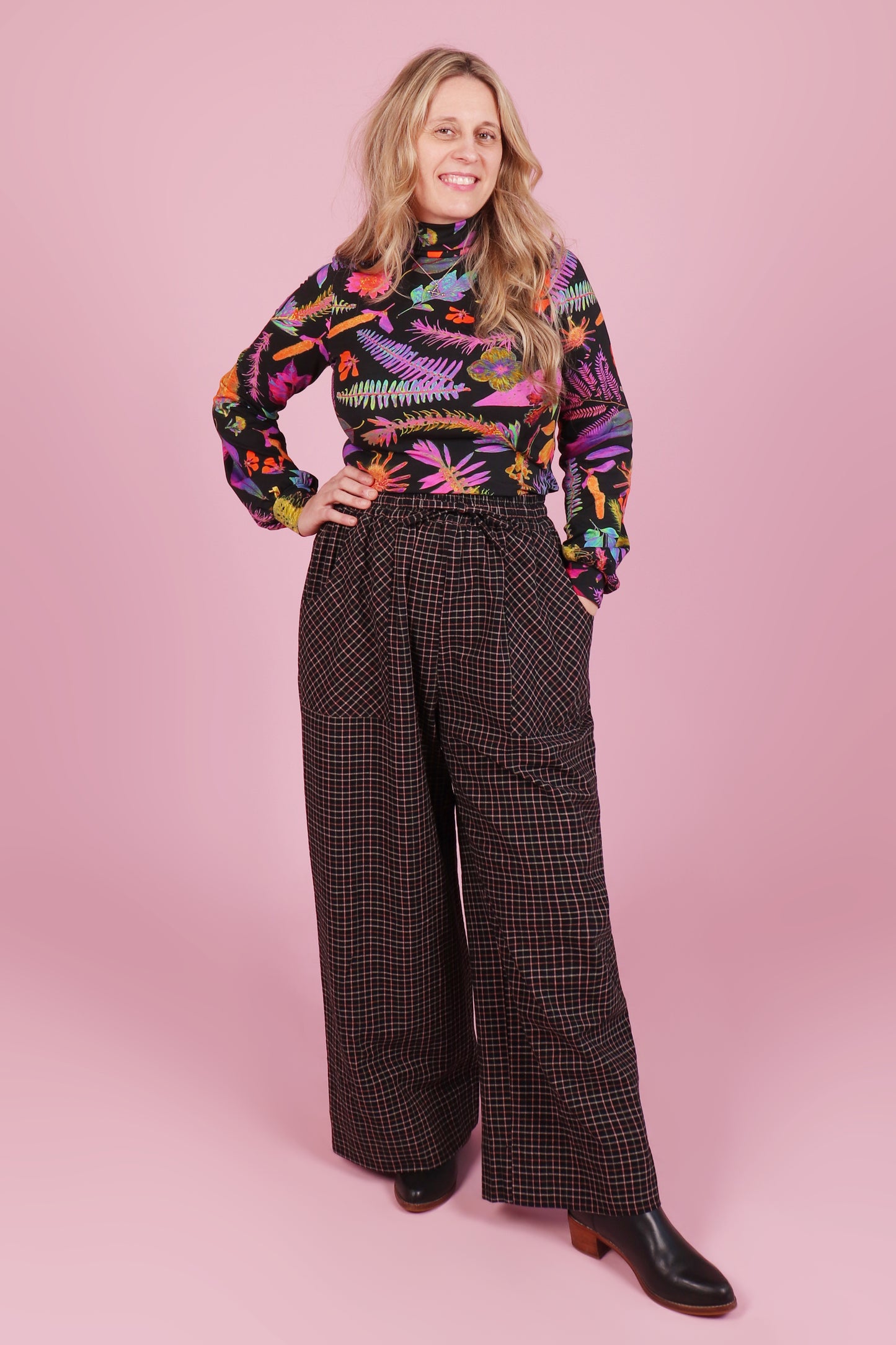 Paloma Pants Peachy Keen Check