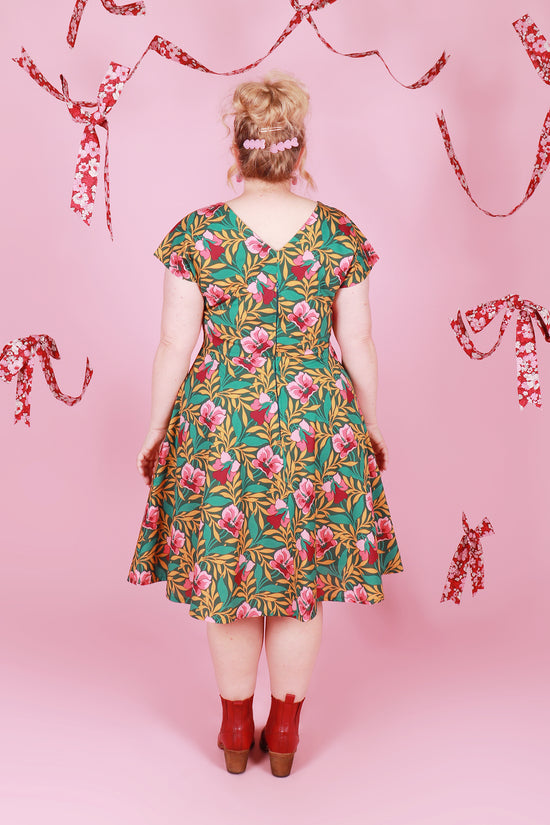 Belinda Dress Pansy Meadow Liberty