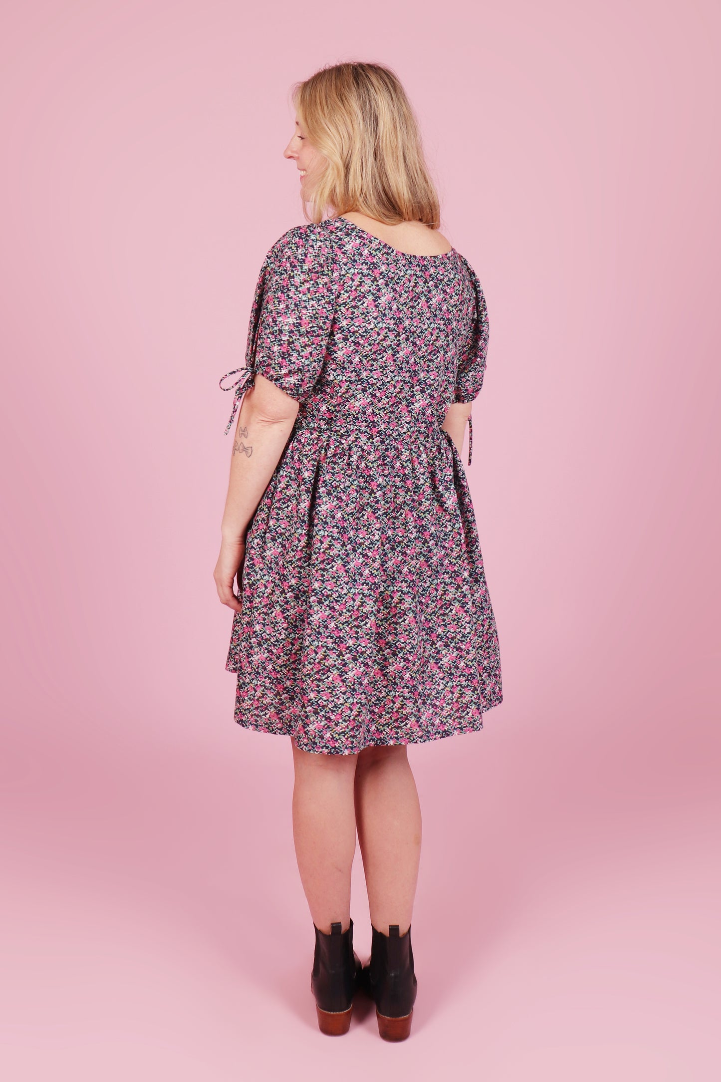 Harriet Dress Mini Pixel Floral